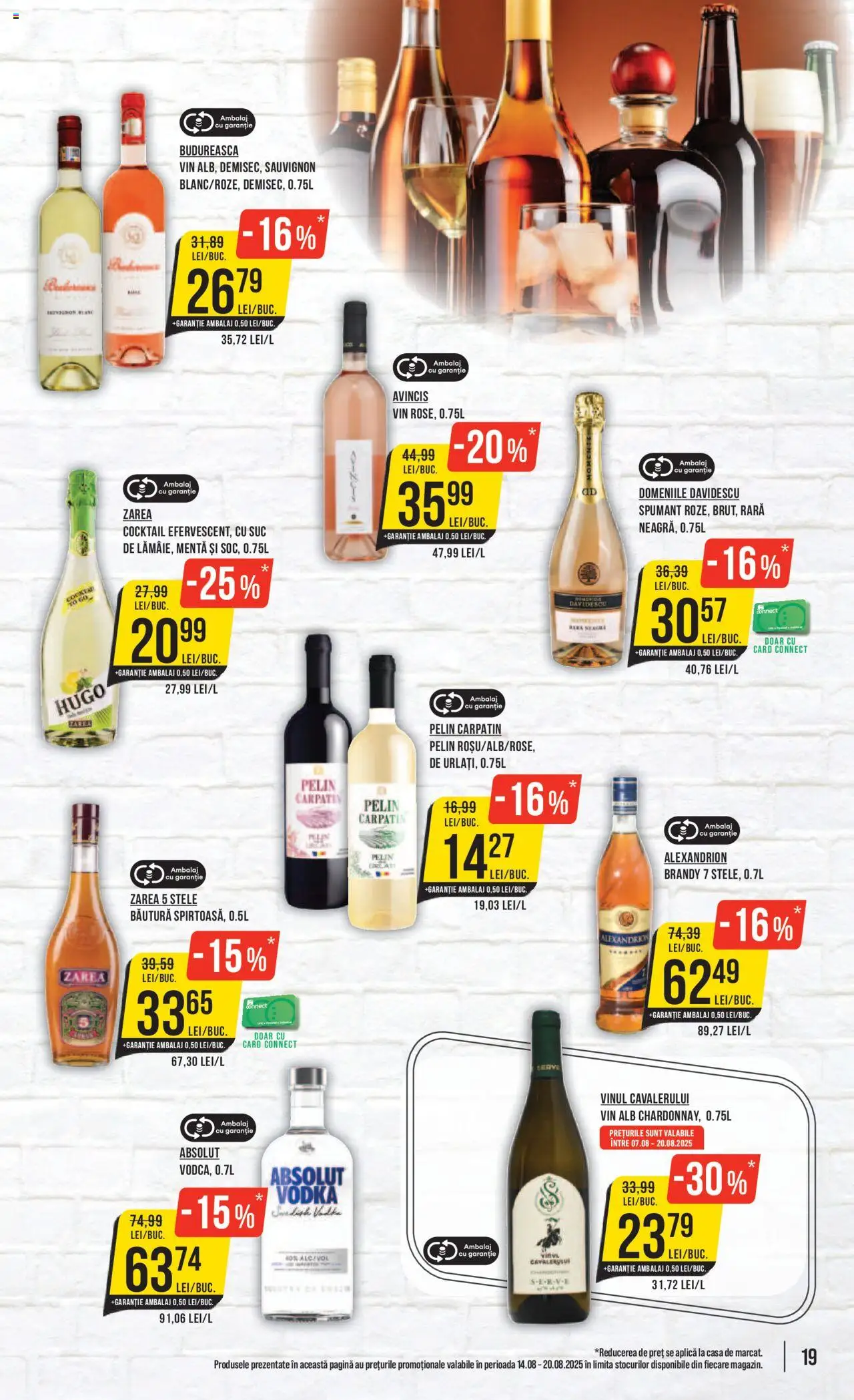 Catalog Mega Image 14 - 19 August 2025 | Pagina 19 | Produse: Suc, Vin, Cocktail, Vodka