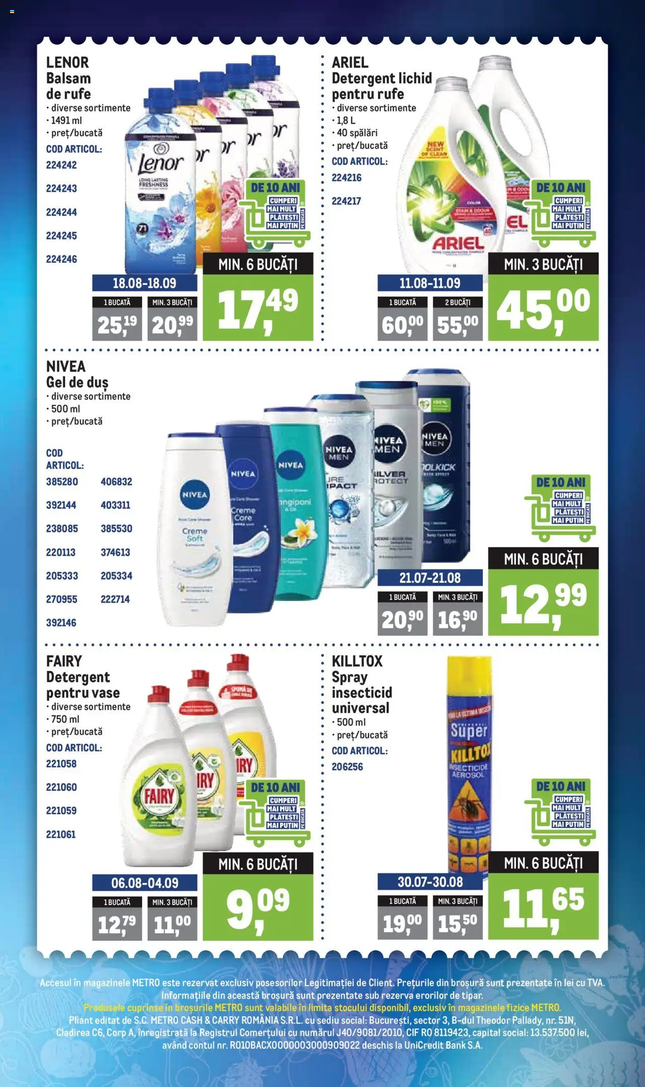Catalog METRO 18 - 23 August 2025 | Pagina 4 | Produse: Pomelo, Duș, Gel de duș, Detergent