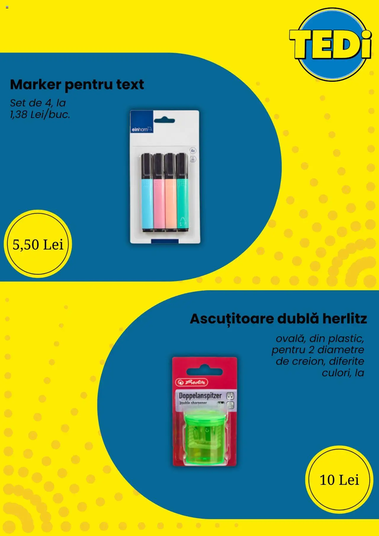 Catalog TEDi 18 August - 1 Septembrie 2025 | Pagina 3 | Produse: Ascuțitoare