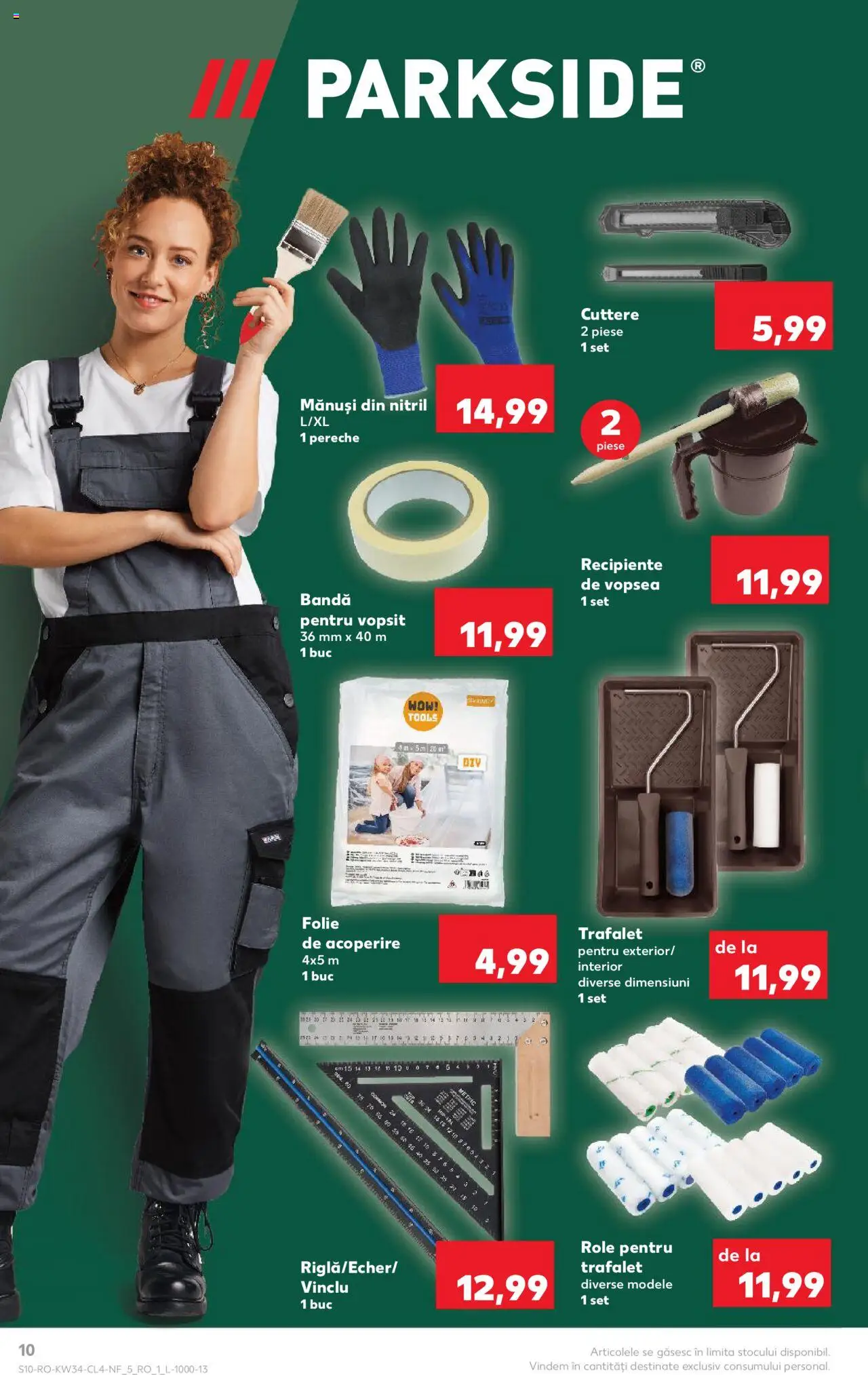 Catalog Kaufland 20 - 25 August 2025 | Pagina 10 | Produse: Mănuși, Vopsea, Role, Recipiente