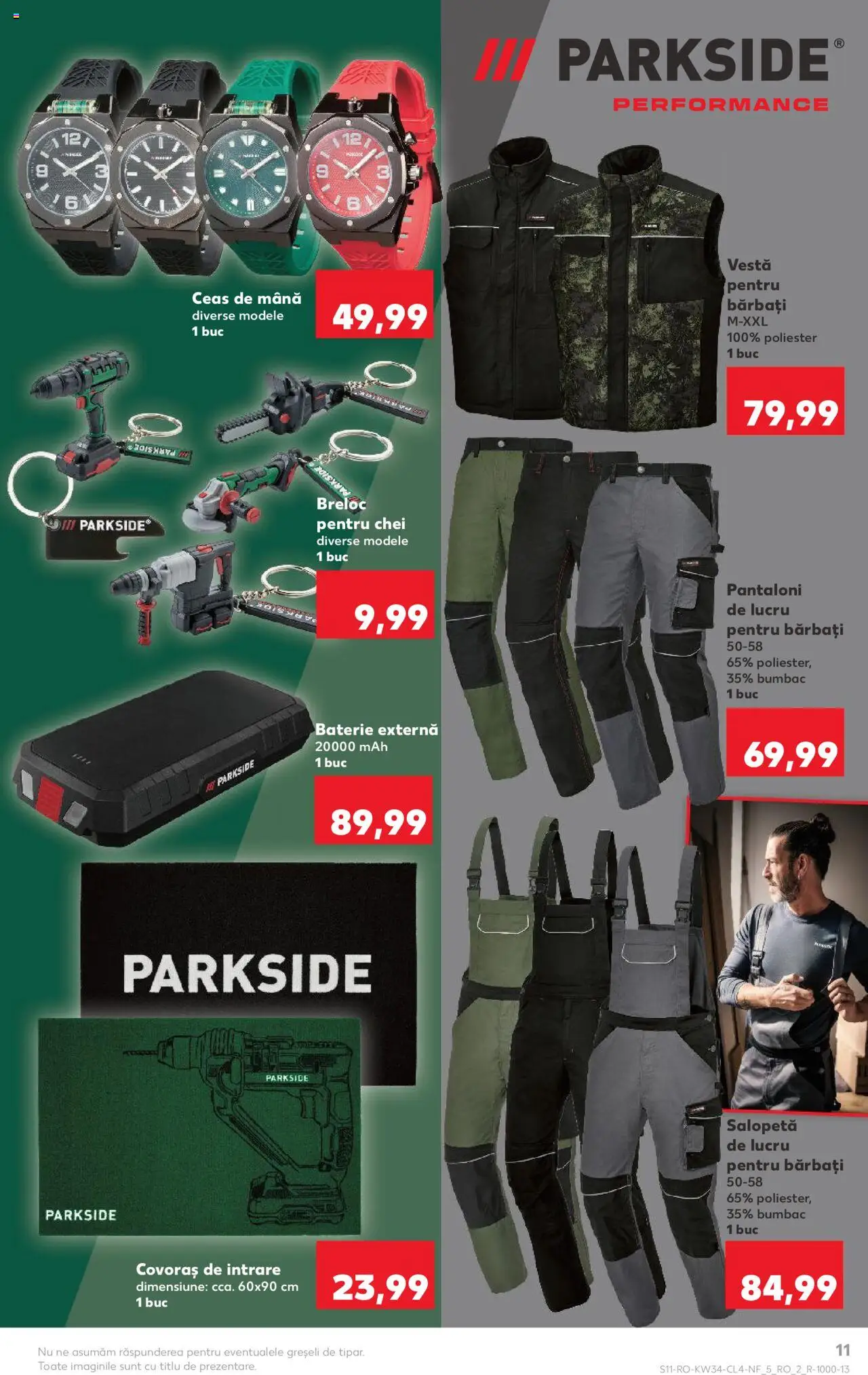 Catalog Kaufland 20 - 25 August 2025 | Pagina 11 | Produse: Ceas, Baterie, Pantaloni, Salopetă