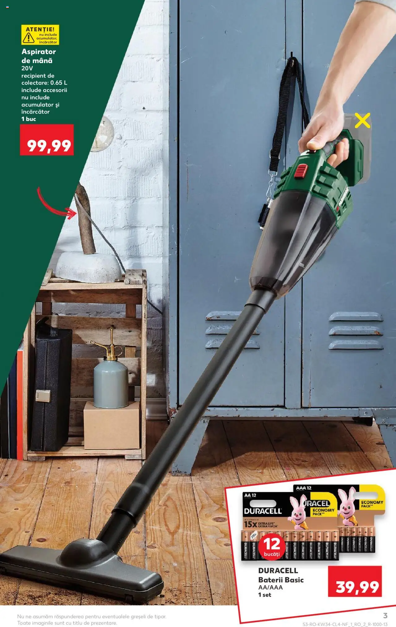 Catalog Kaufland 20 - 25 August 2025 | Pagina 3 | Produse: Încărcător, Aspirator, Baterii