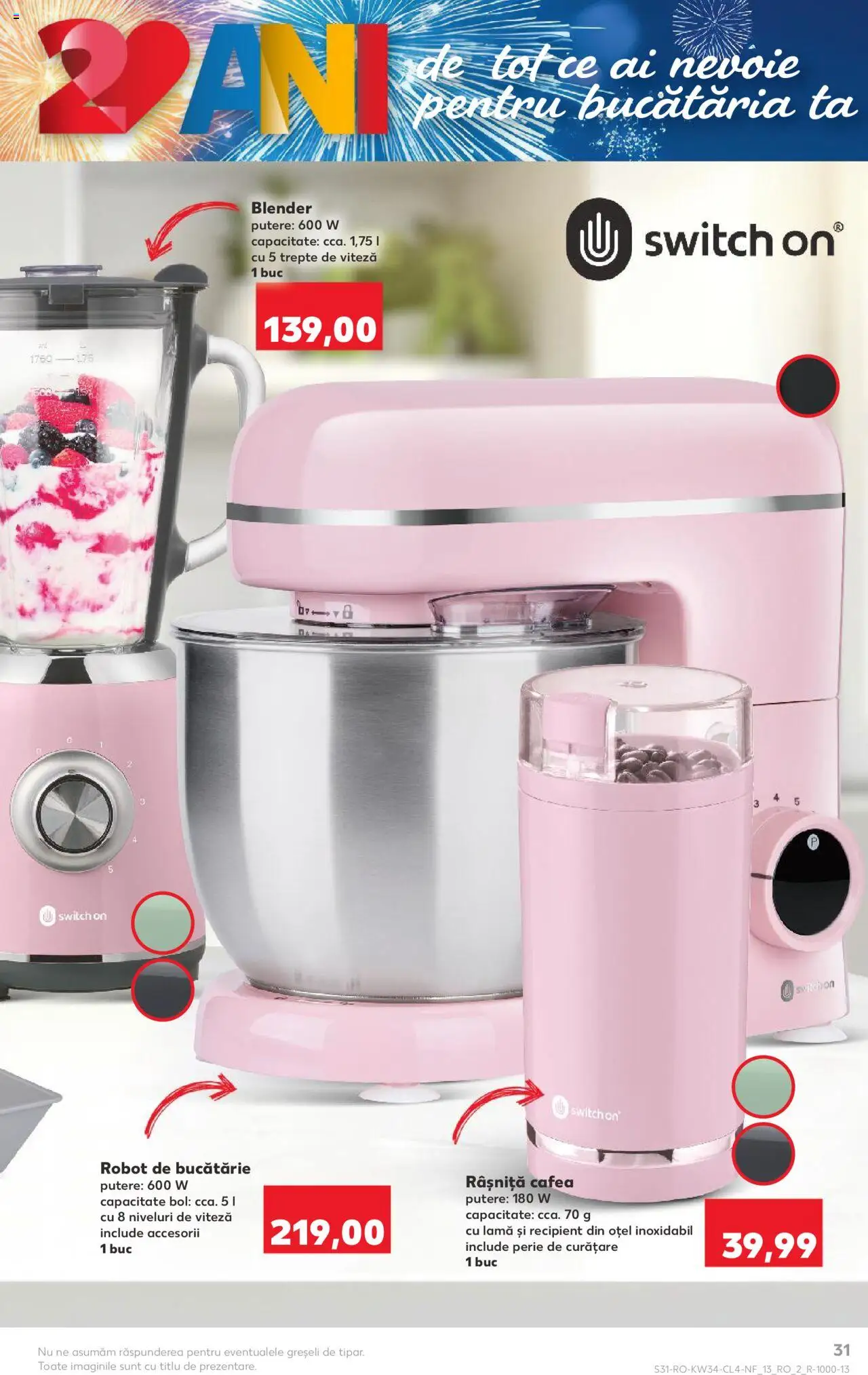 Catalog Kaufland 20 - 25 August 2025 | Pagina 31 | Produse: Robot de bucătarie, Blender, Robot, Bucătărie