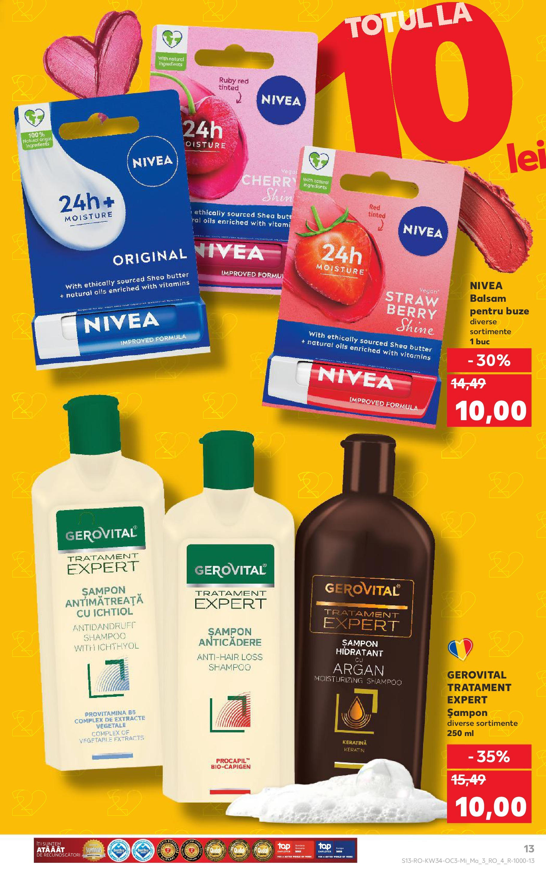 Catalog Kaufland 20 - 25 August 2025 | Pagina 13 | Produse: Șampon, Balsam, Balsam pentru buze