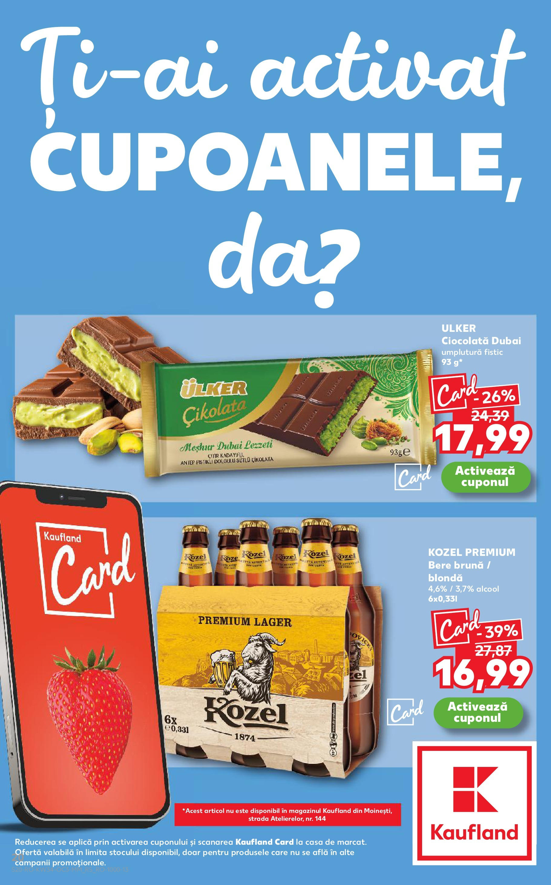 Catalog Kaufland 20 - 25 August 2025 | Pagina 20 | Produse: Ciocolată, Bere, Fistic