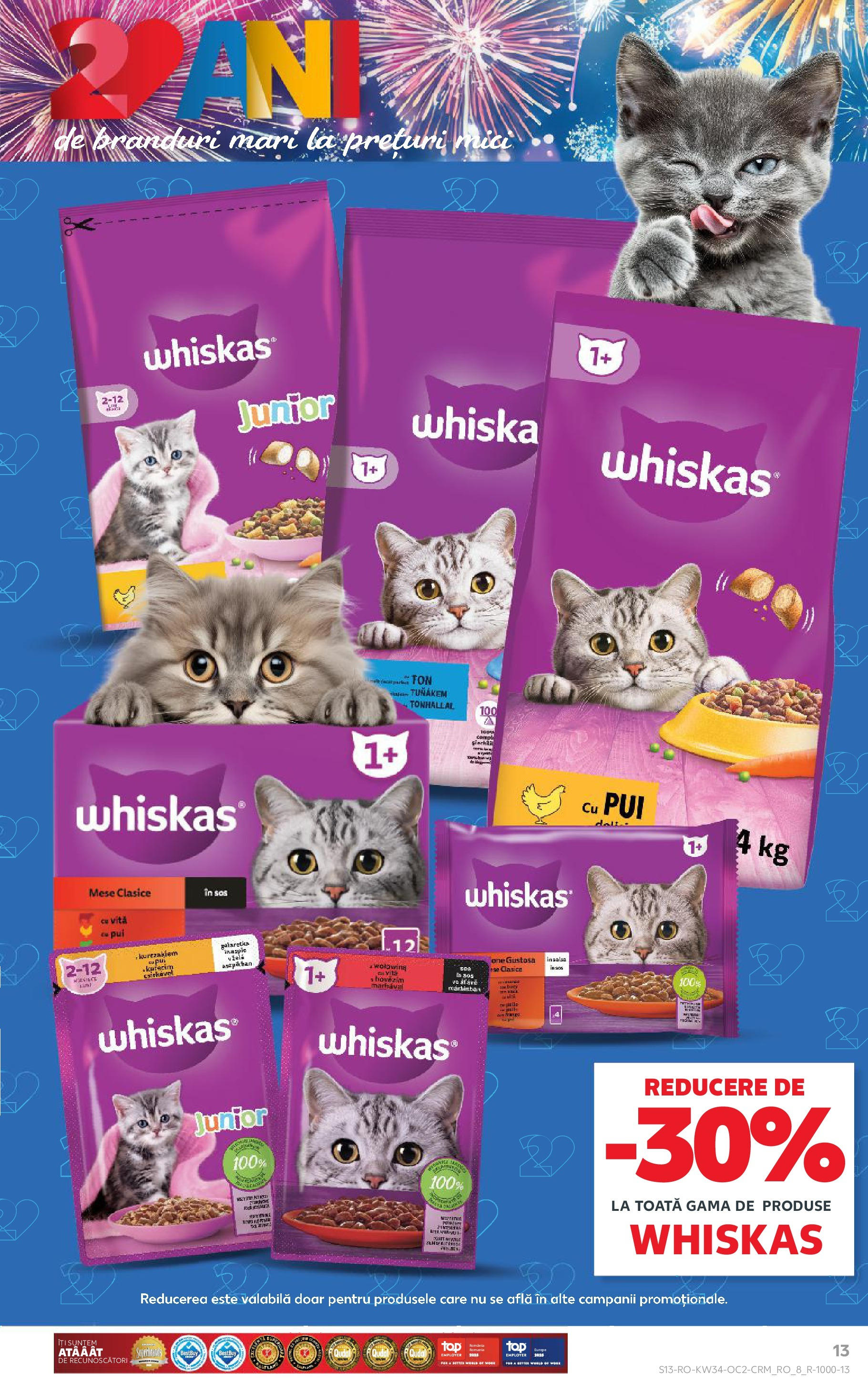 Catalog Kaufland 20 - 25 August 2025 | Pagina 13 | Produse: Hacıyatmaz Kedi Oyuncağı, Mici, Sos