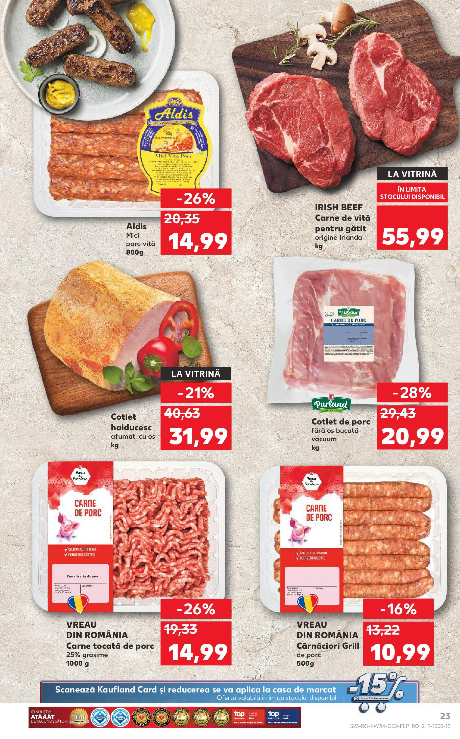 Catalog Kaufland 20 - 25 August 2025 | Pagina 23 | Produse: Lait de coco, Vitrină, Carne De Vită, Carne tocată