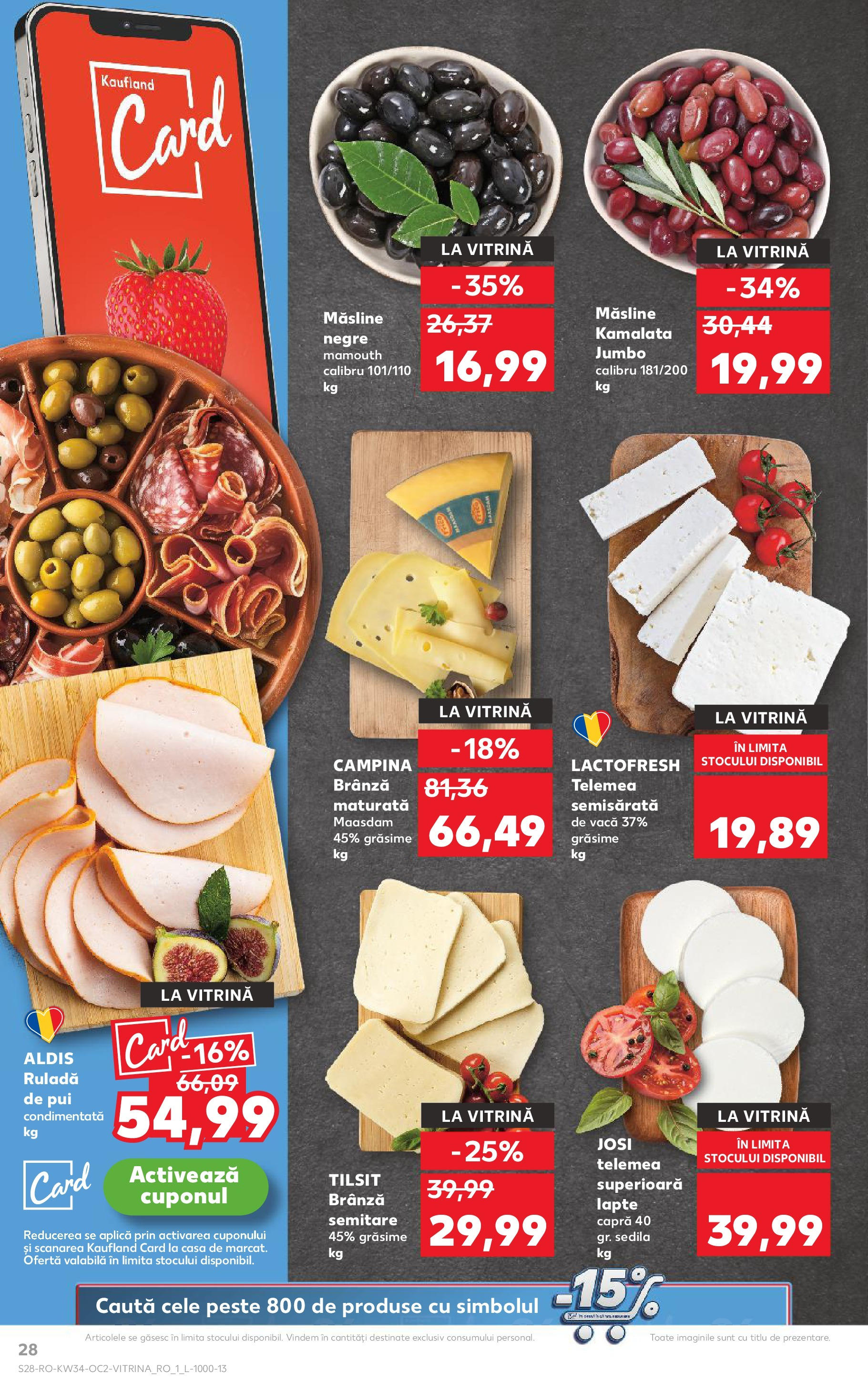 Catalog Kaufland 20 - 25 August 2025 | Pagina 28 | Produse: Hacıyatmaz Kedi Oyuncağı, Măsline, Lapte, Brânză