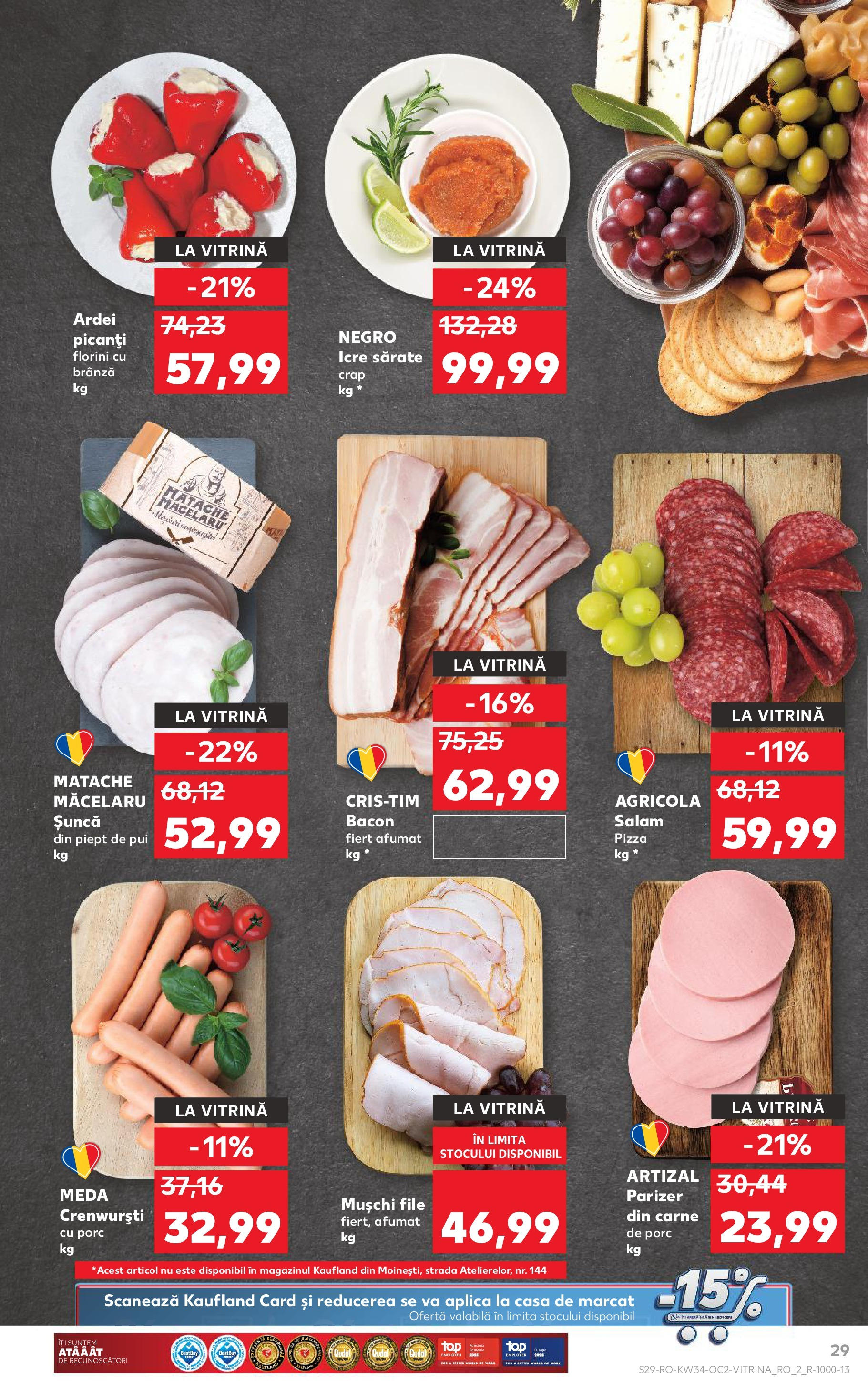 Catalog Kaufland 20 - 25 August 2025 | Pagina 29 | Produse: Hacıyatmaz Kedi Oyuncağı, Ardei, Salam, Carne De Porc