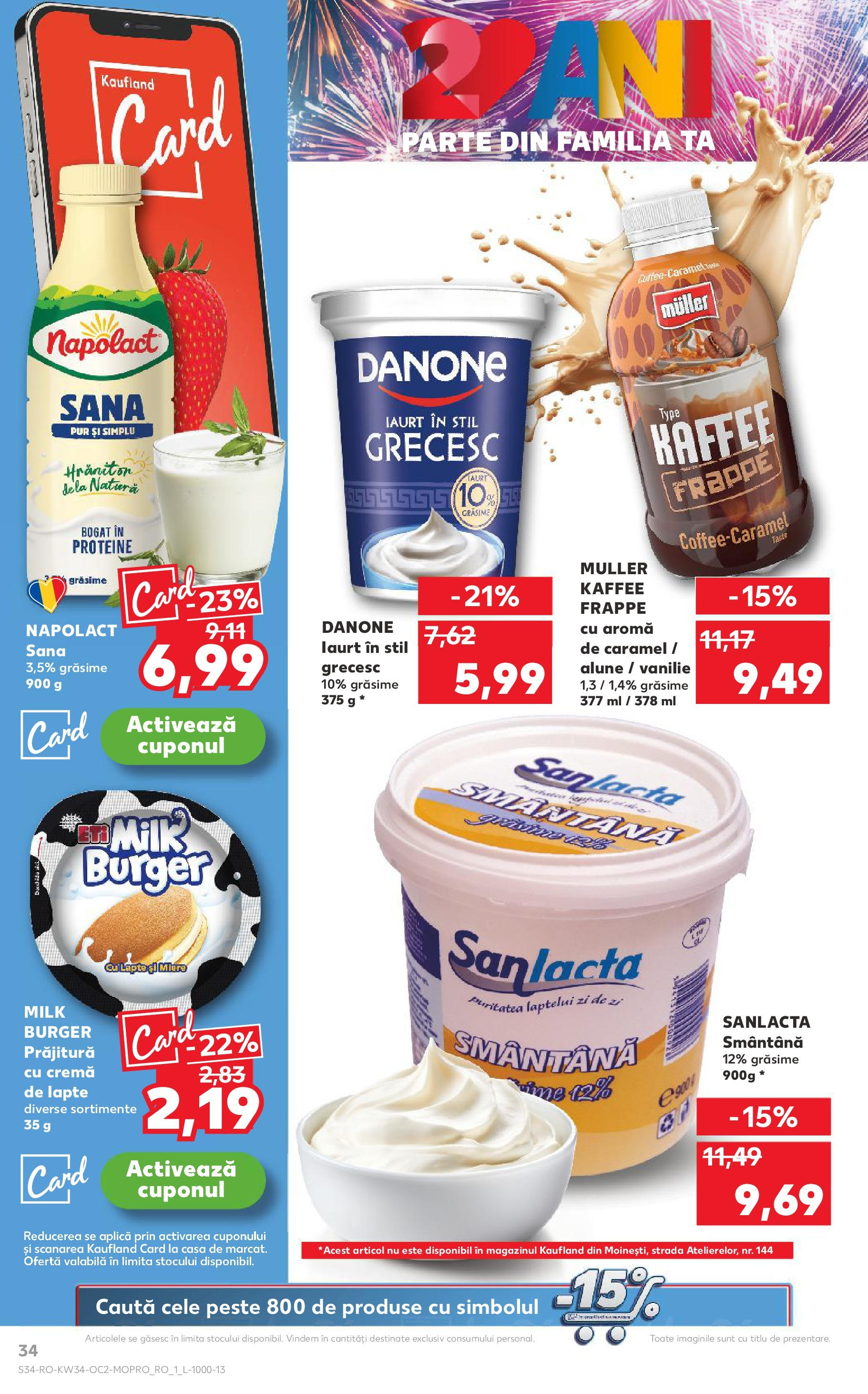 Catalog Kaufland 20 - 25 August 2025 | Pagina 34 | Produse: Prăjitură, Alune, Iaurt, Burger