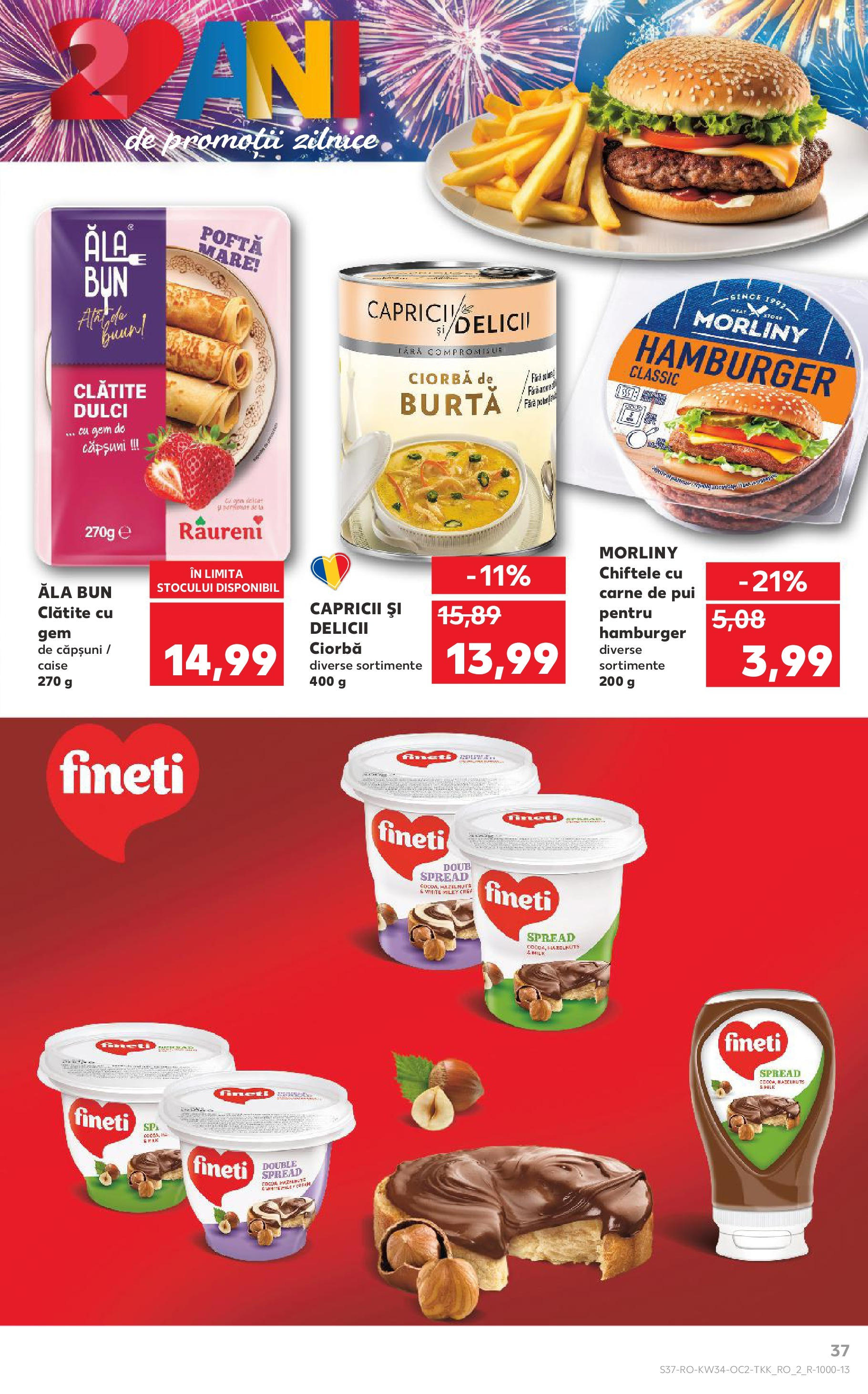 Catalog Kaufland 20 - 25 August 2025 | Pagina 37 | Produse: Clătite, Carne De Pui, Căpșuni, Ahtapot