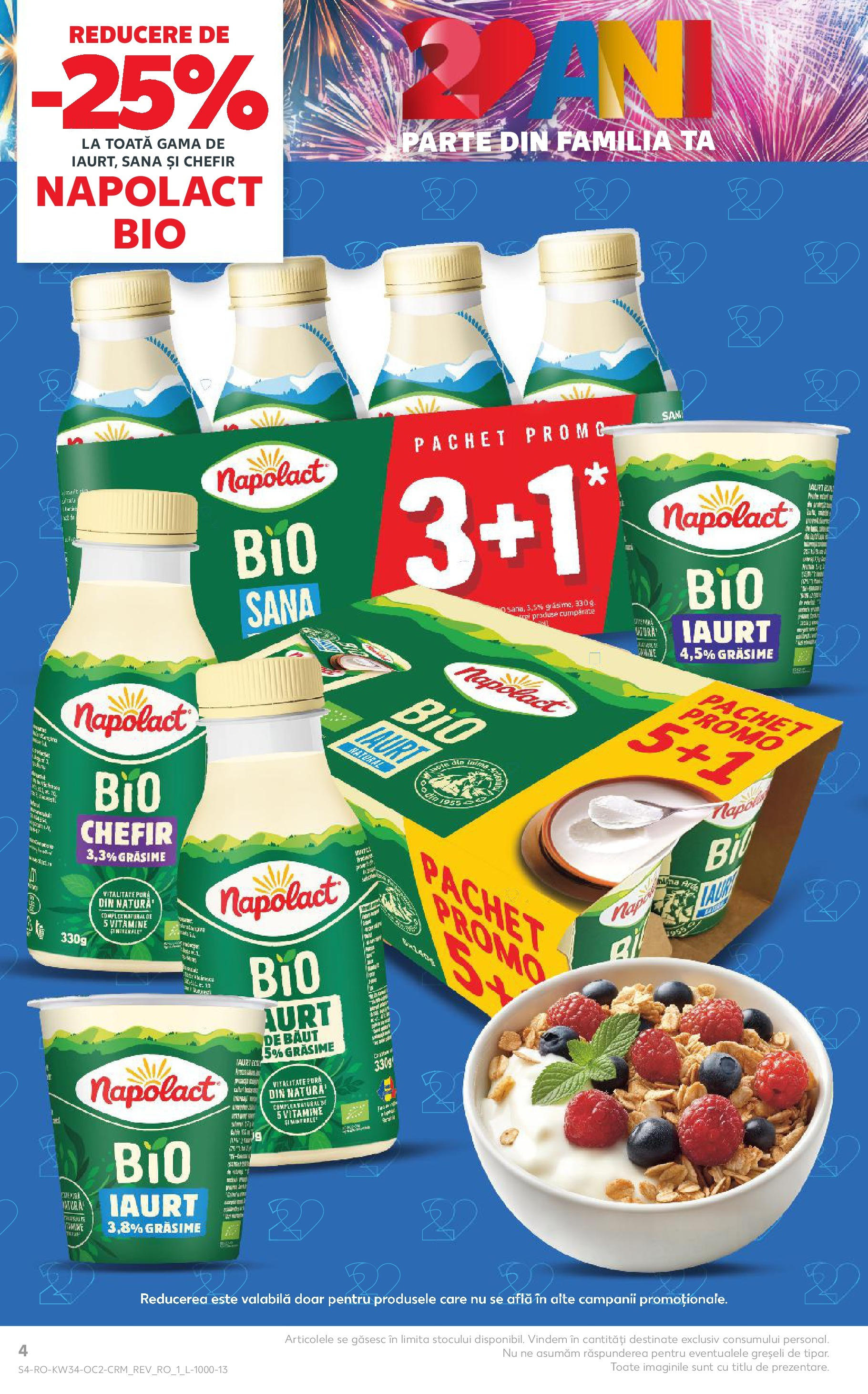 Catalog Kaufland 20 - 25 August 2025 | Pagina 4 | Produse: Şerit ödül, Iaurt, Kefir