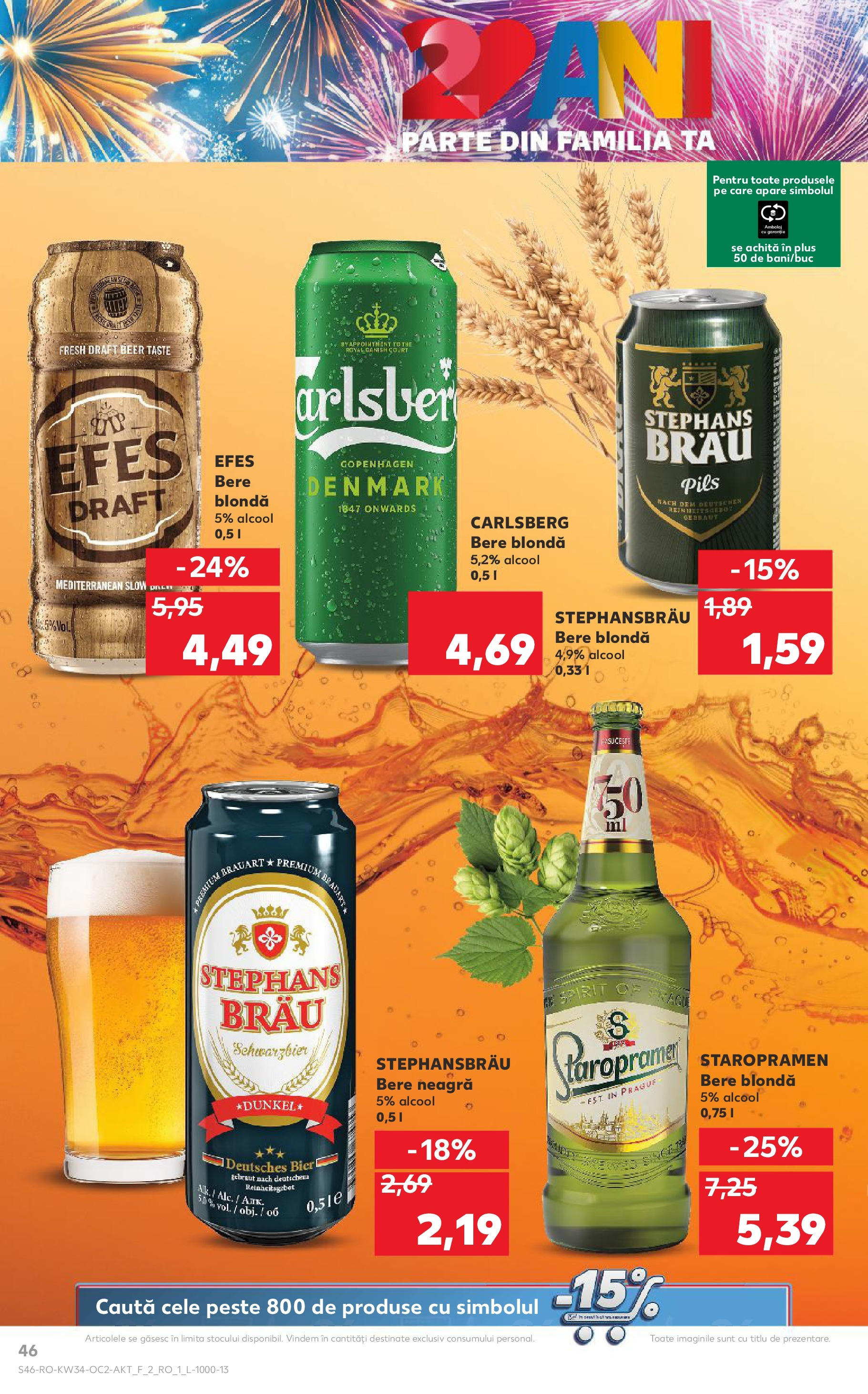 Catalog Kaufland 20 - 25 August 2025 | Pagina 46 | Produse: Bere, Pește