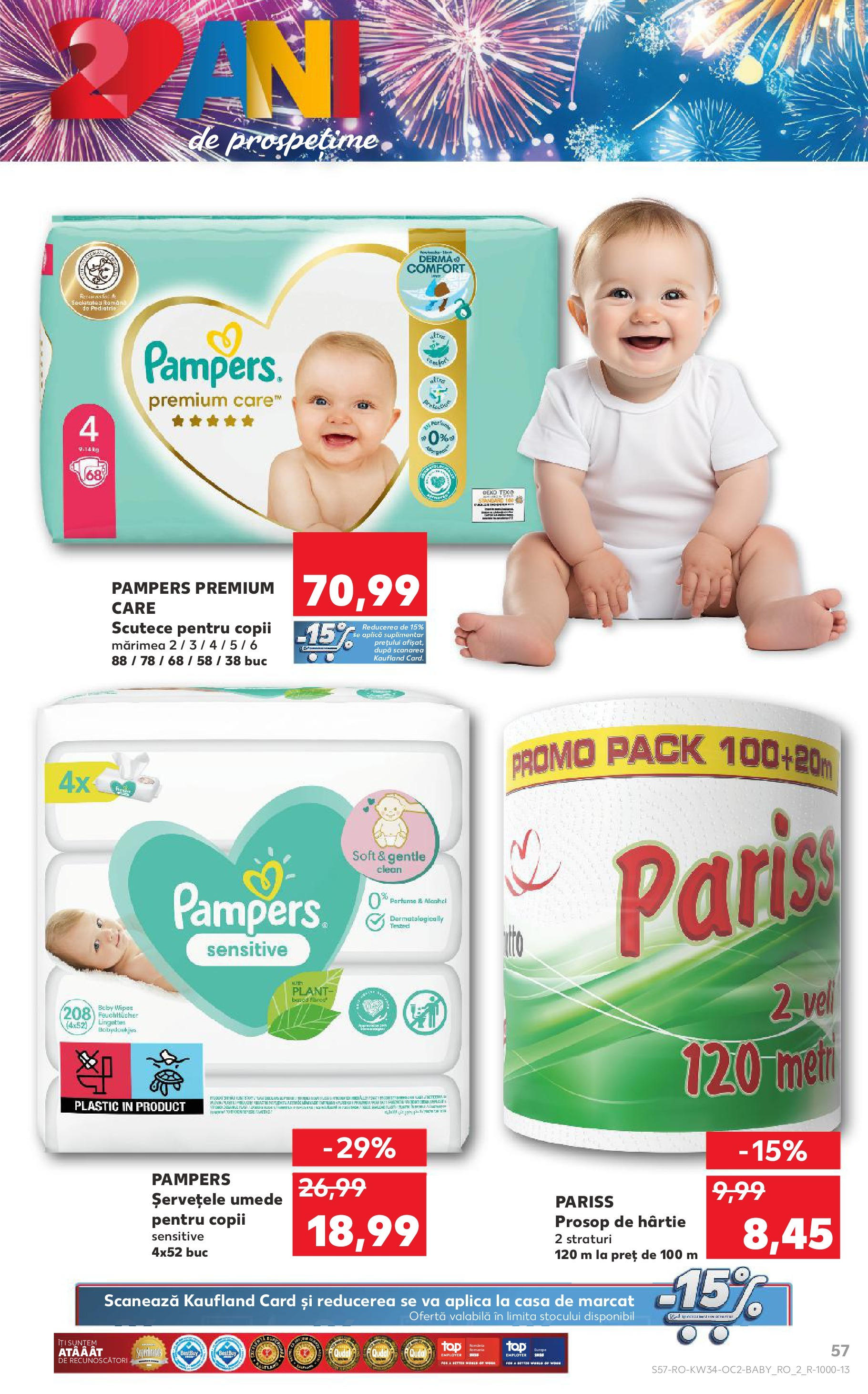 Catalog Kaufland 20 - 25 August 2025 | Pagina 57 | Produse: Pomelo, Pirinç gevreği, Șervețele umede, Scutece
