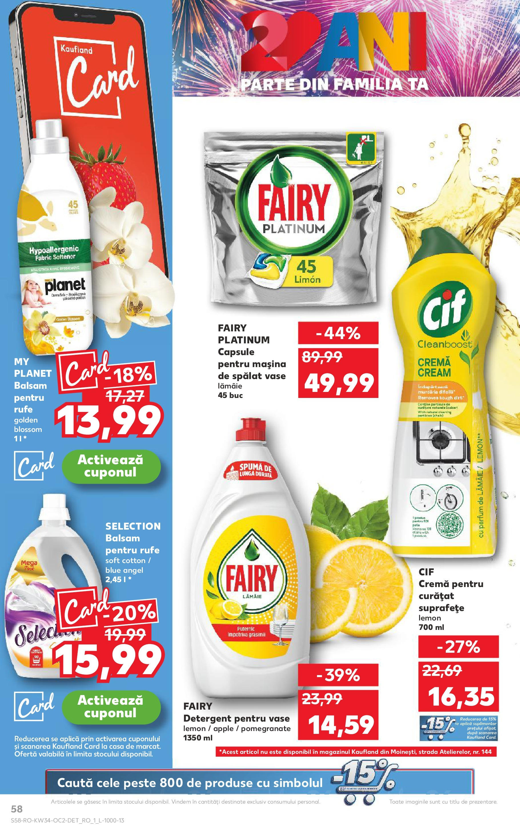 Catalog Kaufland 20 - 25 August 2025 | Pagina 58 | Produse: Mașină De Spălat Vase, Parfum, Balsam, Capsule pentru mașina de spălat