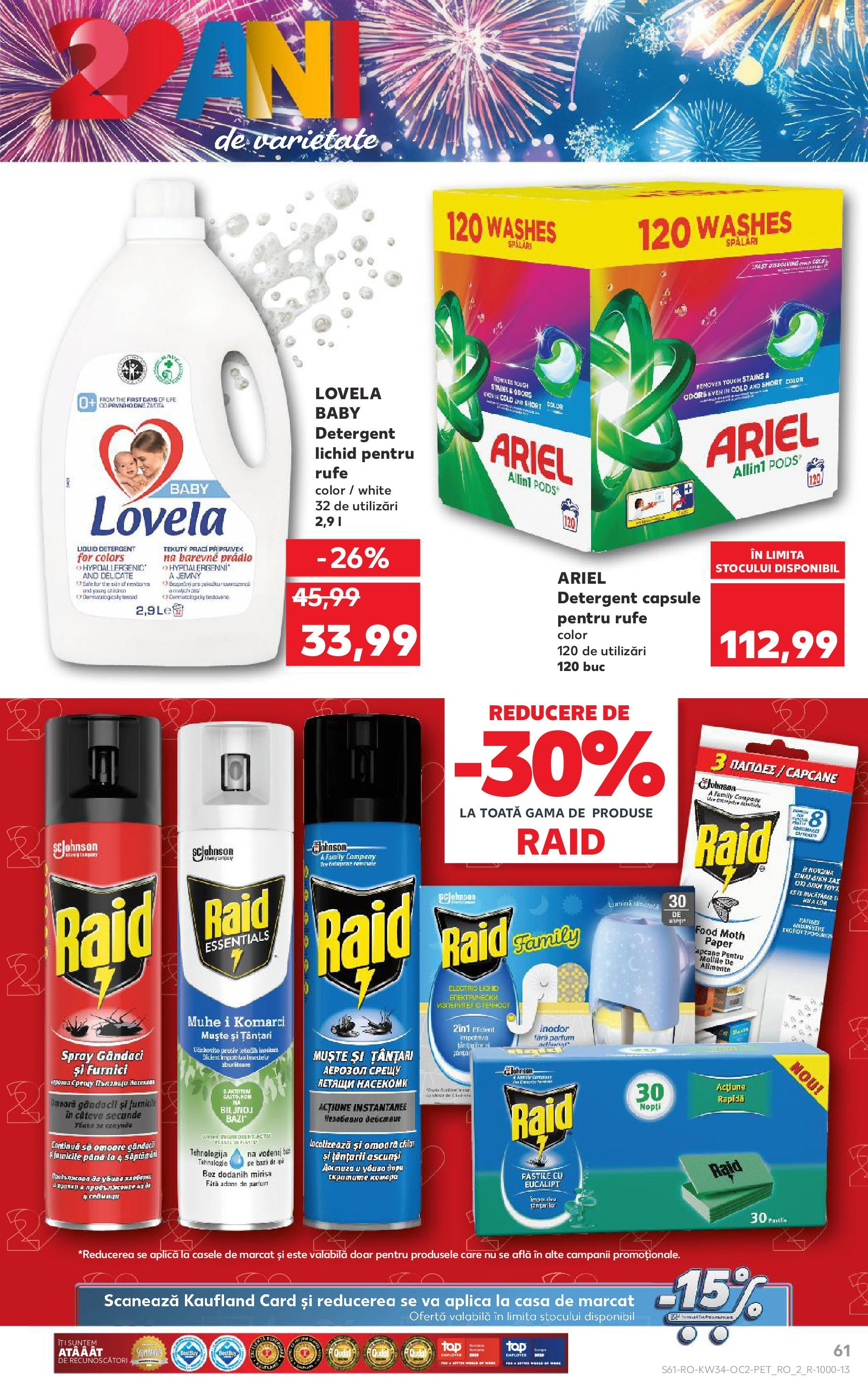 Catalog Kaufland 20 - 25 August 2025 | Pagina 61 | Produse: Tavuk suyu, Cântar, Parfum, Detergent