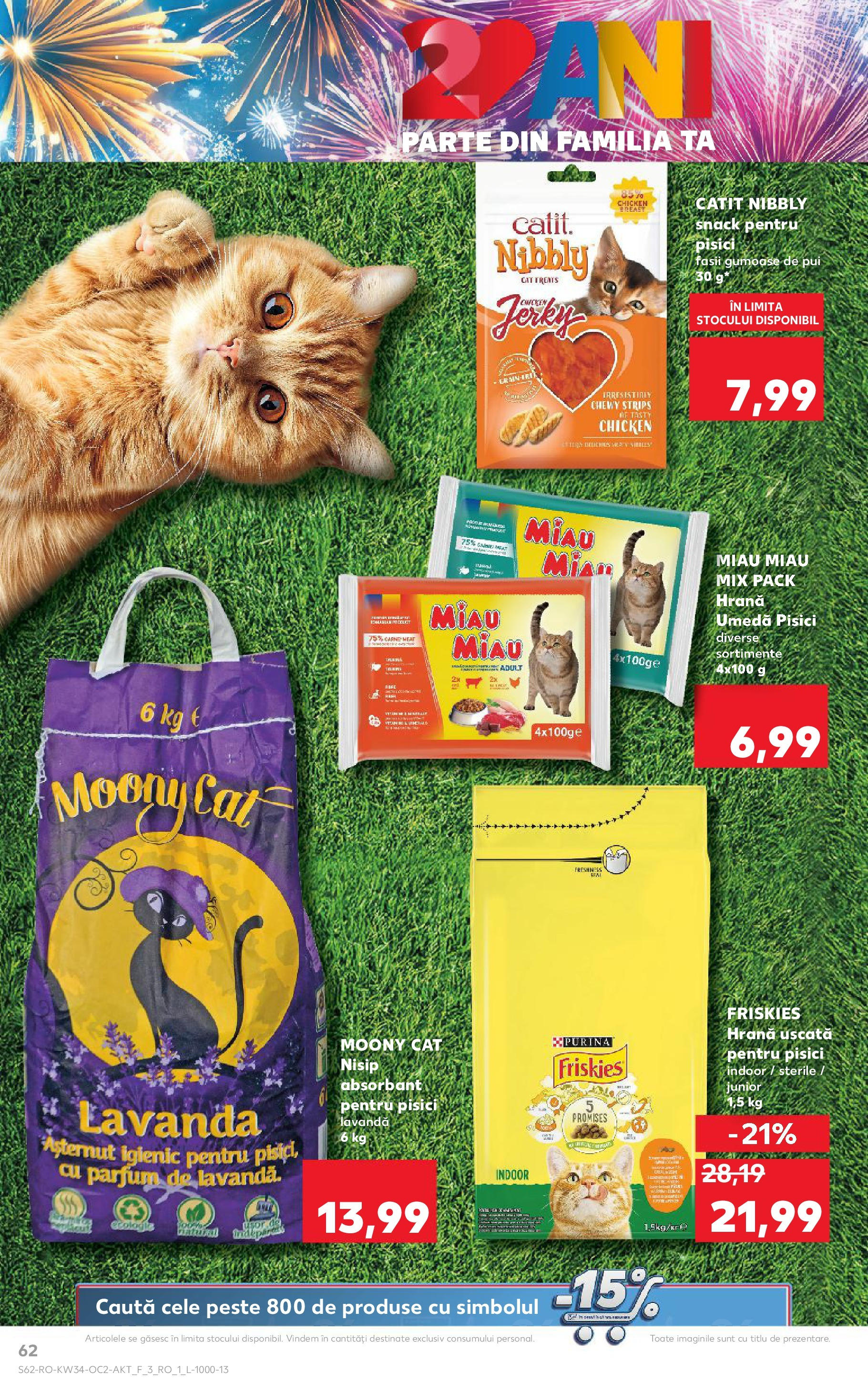 Catalog Kaufland 20 - 25 August 2025 | Pagina 62 | Produse: Hacıyatmaz Kedi Oyuncağı, Parfum, Pește