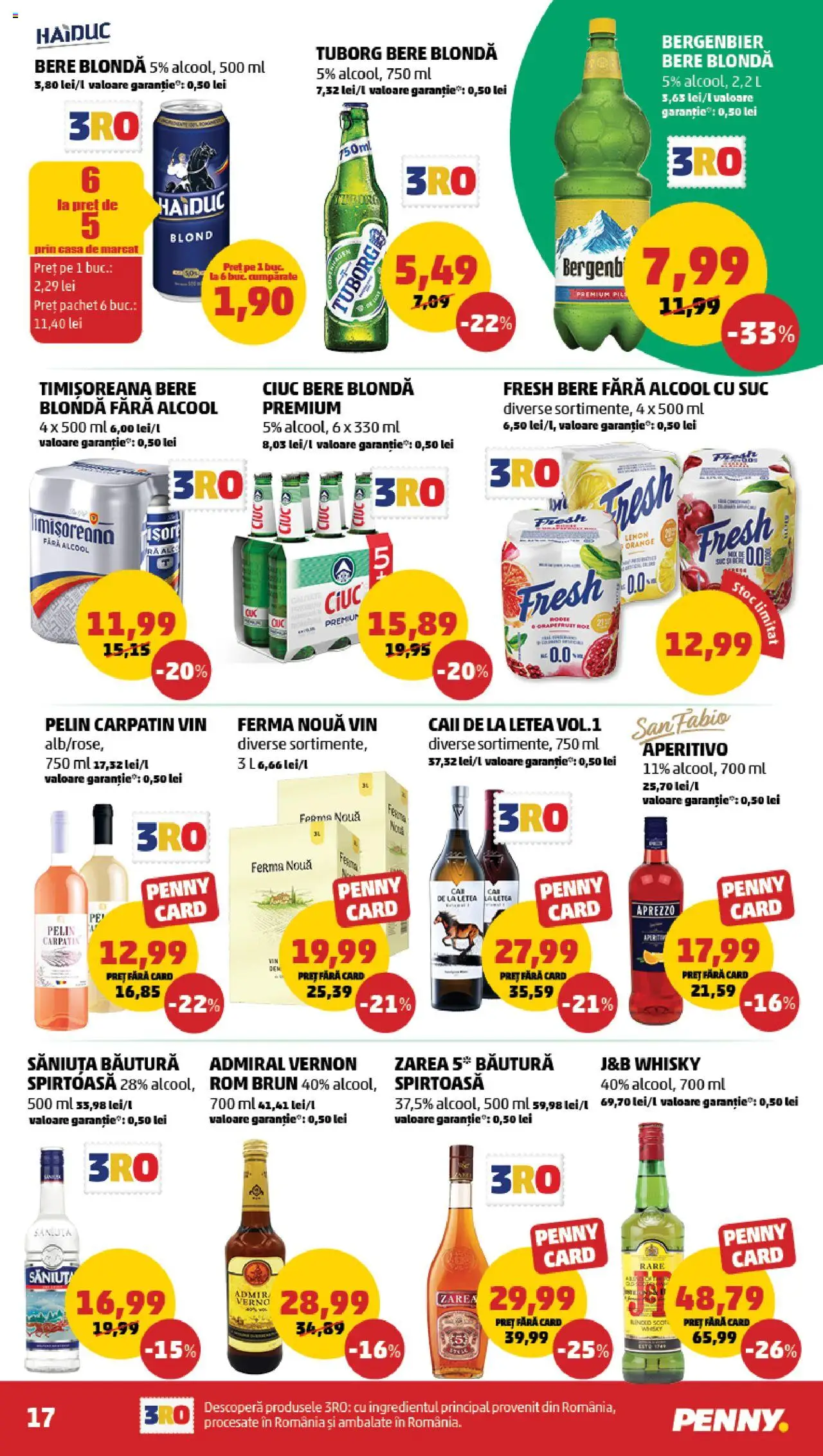 Catalog PENNY Market 20 - 25 August 2025 | Pagina 17 | Produse: Vin, Bere, Rom, Plastik Kulübe