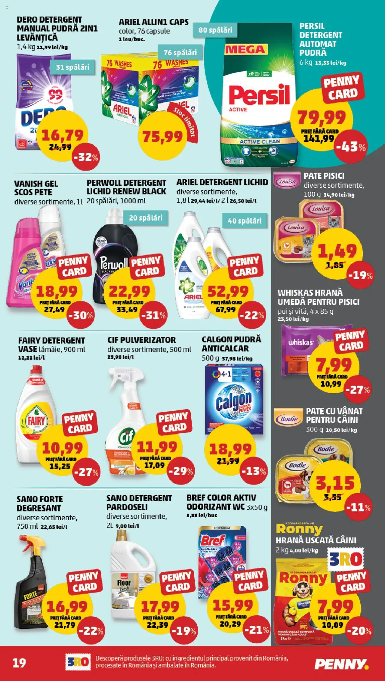 Catalog PENNY Market 20 - 25 August 2025 | Pagina 19 | Produse: Kedi Ödül Oyuncakları, Pudră, Çelik Mama ve Su Kabı, Lămâie