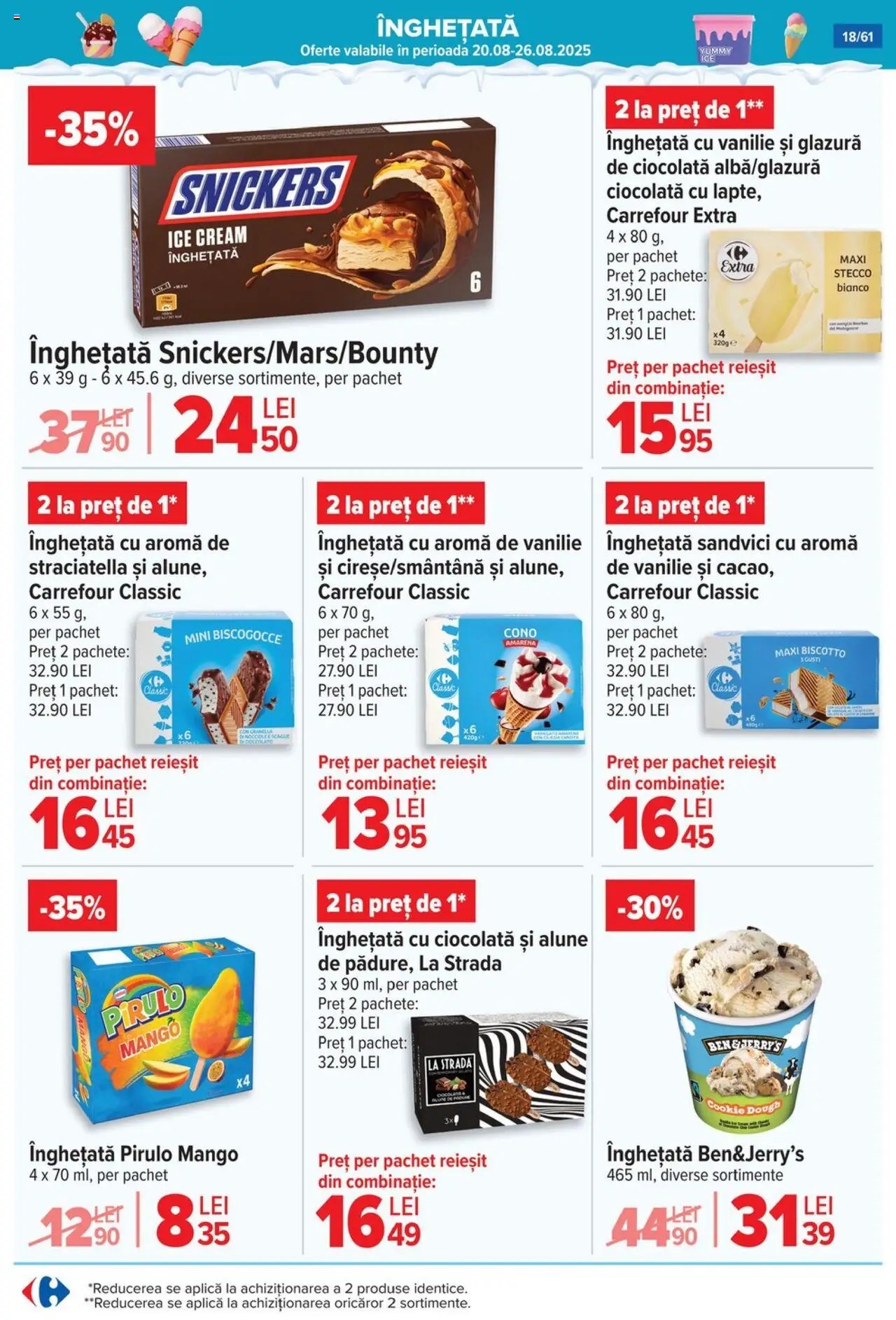 Catalog Carrefour 20 August - 1 Septembrie 2025 | Pagina 19 | Produse: Alune, Ciocolată, Înghețată, Mango