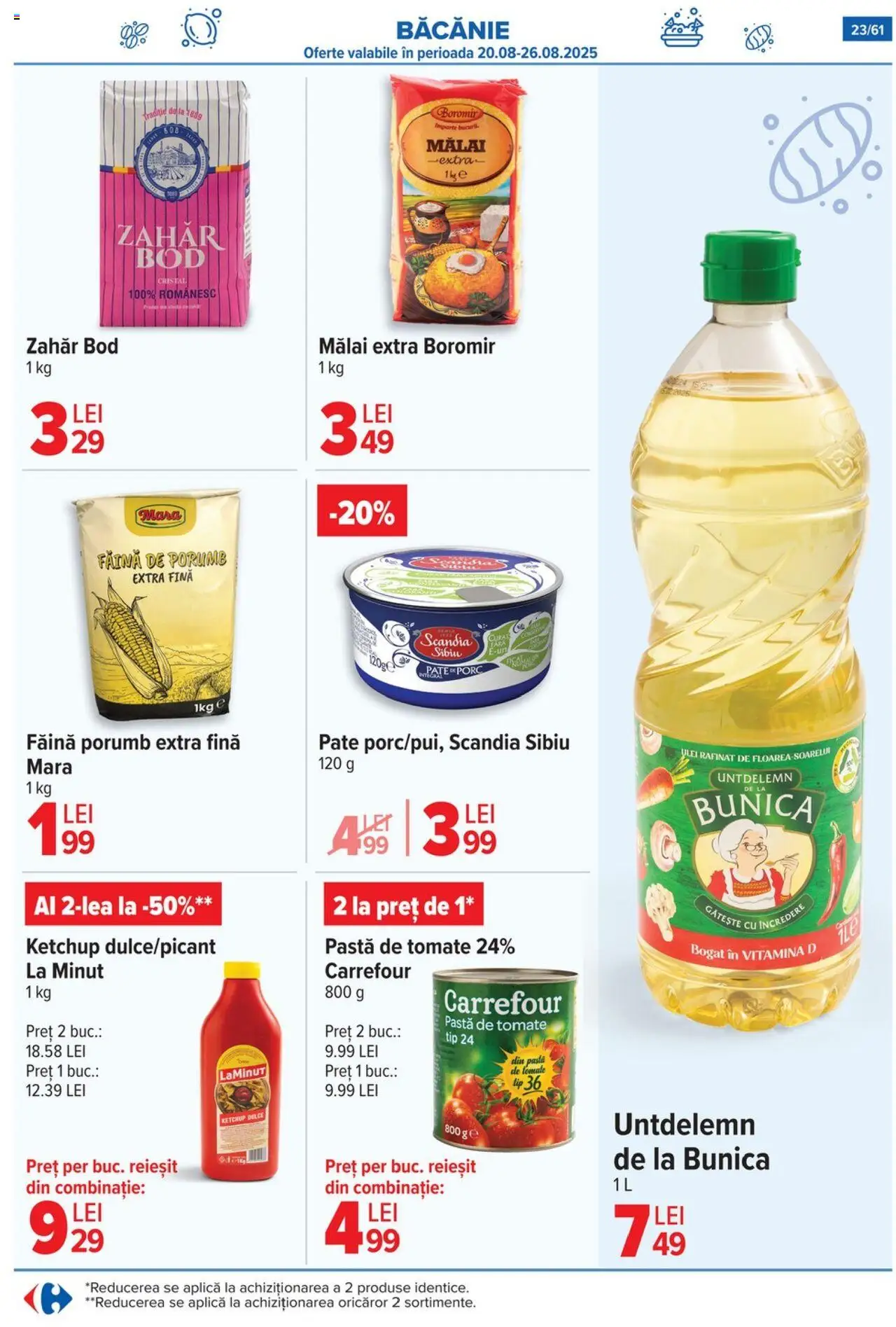 Catalog Carrefour 20 August - 1 Septembrie 2025 | Pagina 24 | Produse: Pate, Făină, Porumb, Zahăr