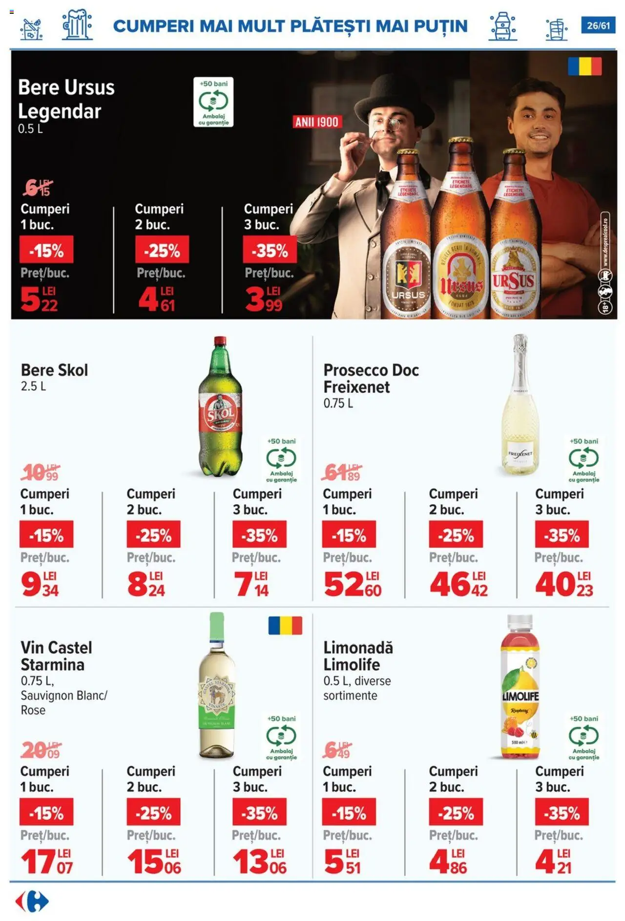 Catalog Carrefour 20 August - 1 Septembrie 2025 | Pagina 27 | Produse: Sıcak su torbası, Prosecco, Vin, Bere