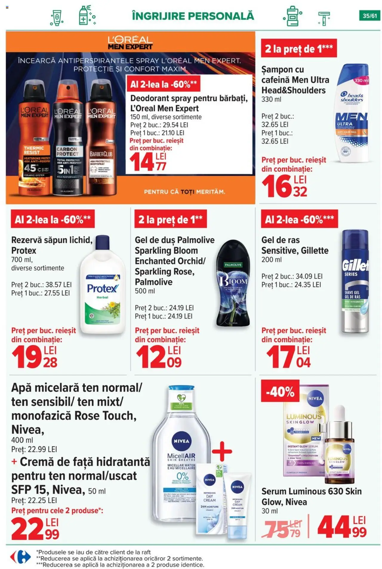 Catalog Carrefour 20 August - 1 Septembrie 2025 | Pagina 36 | Produse: Raft, Șampon, Cremă, Apă