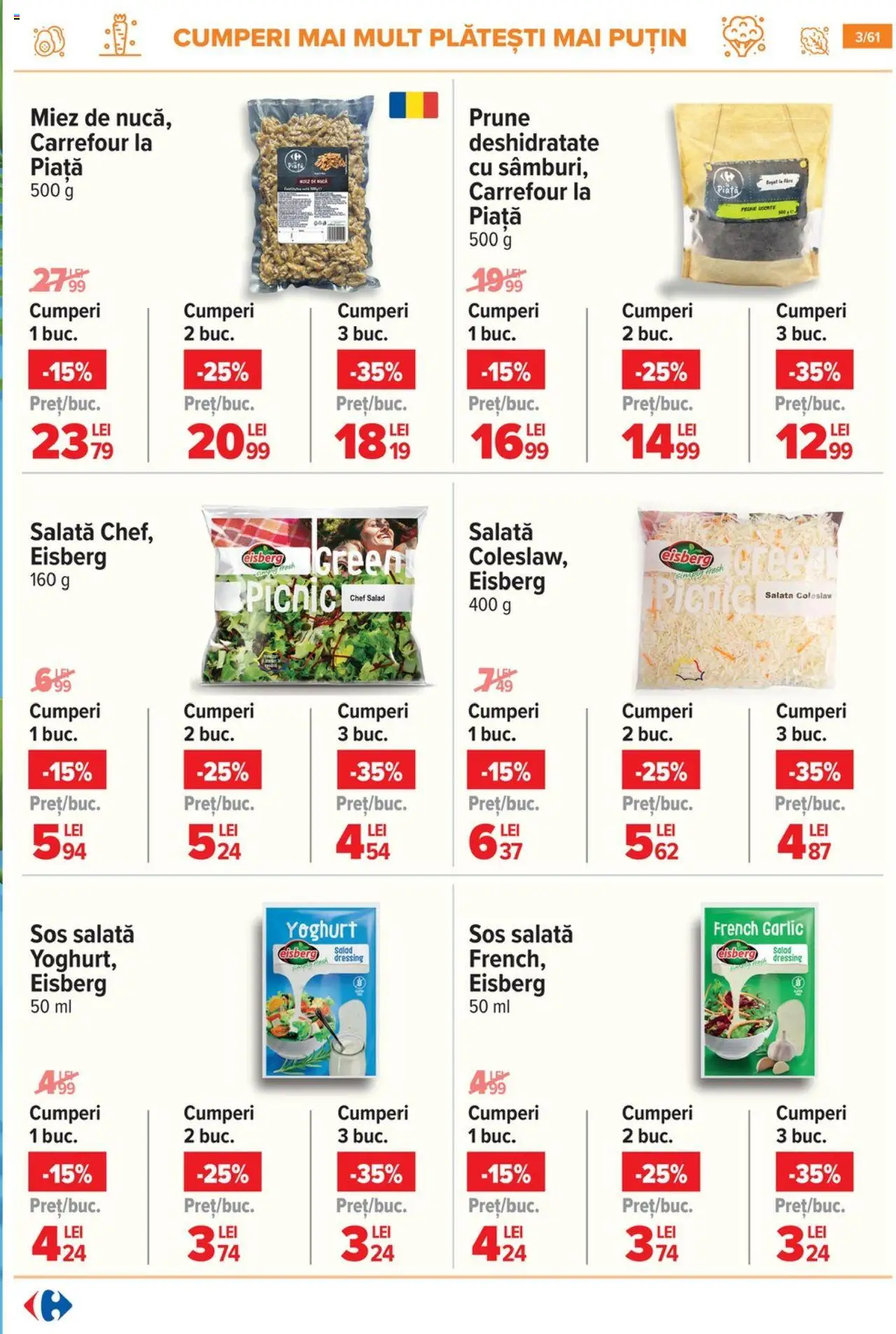 Catalog Carrefour 20 August - 1 Septembrie 2025 | Pagina 4 | Produse: Prune, Salată, Sos