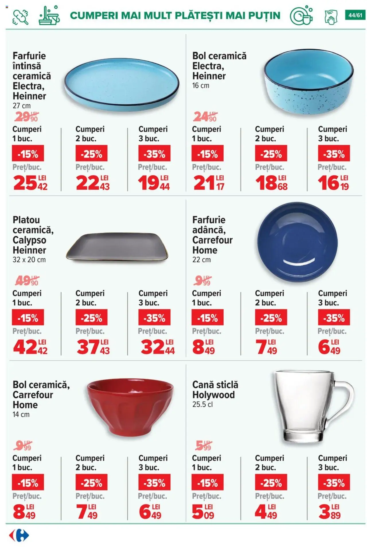 Catalog Carrefour 20 August - 1 Septembrie 2025 | Pagina 45 | Produse: Bol, Farfurie