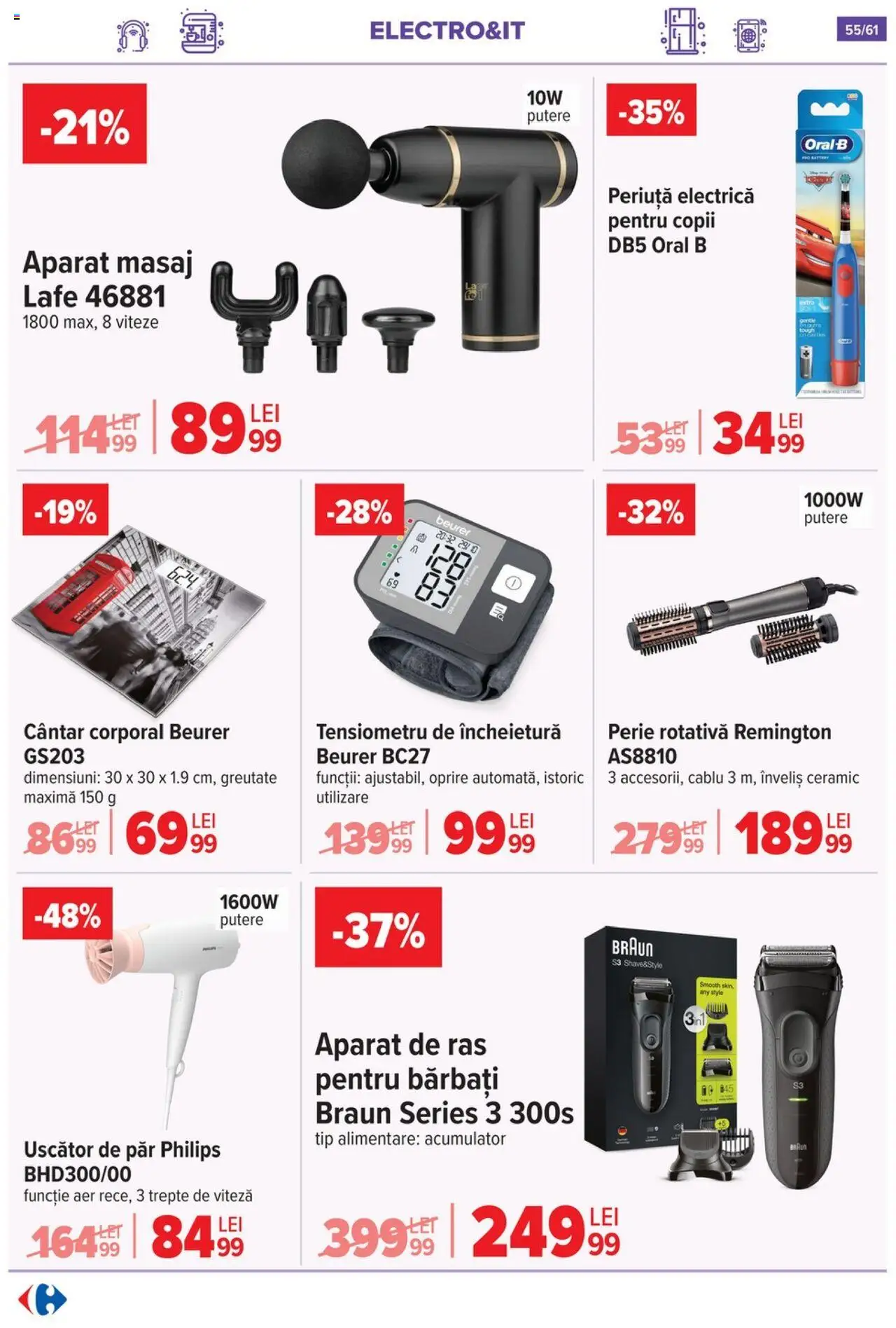 Catalog Carrefour 20 August - 1 Septembrie 2025 | Pagina 56 | Produse: Delgeç, Cablu, Uscător, Uscător De Păr