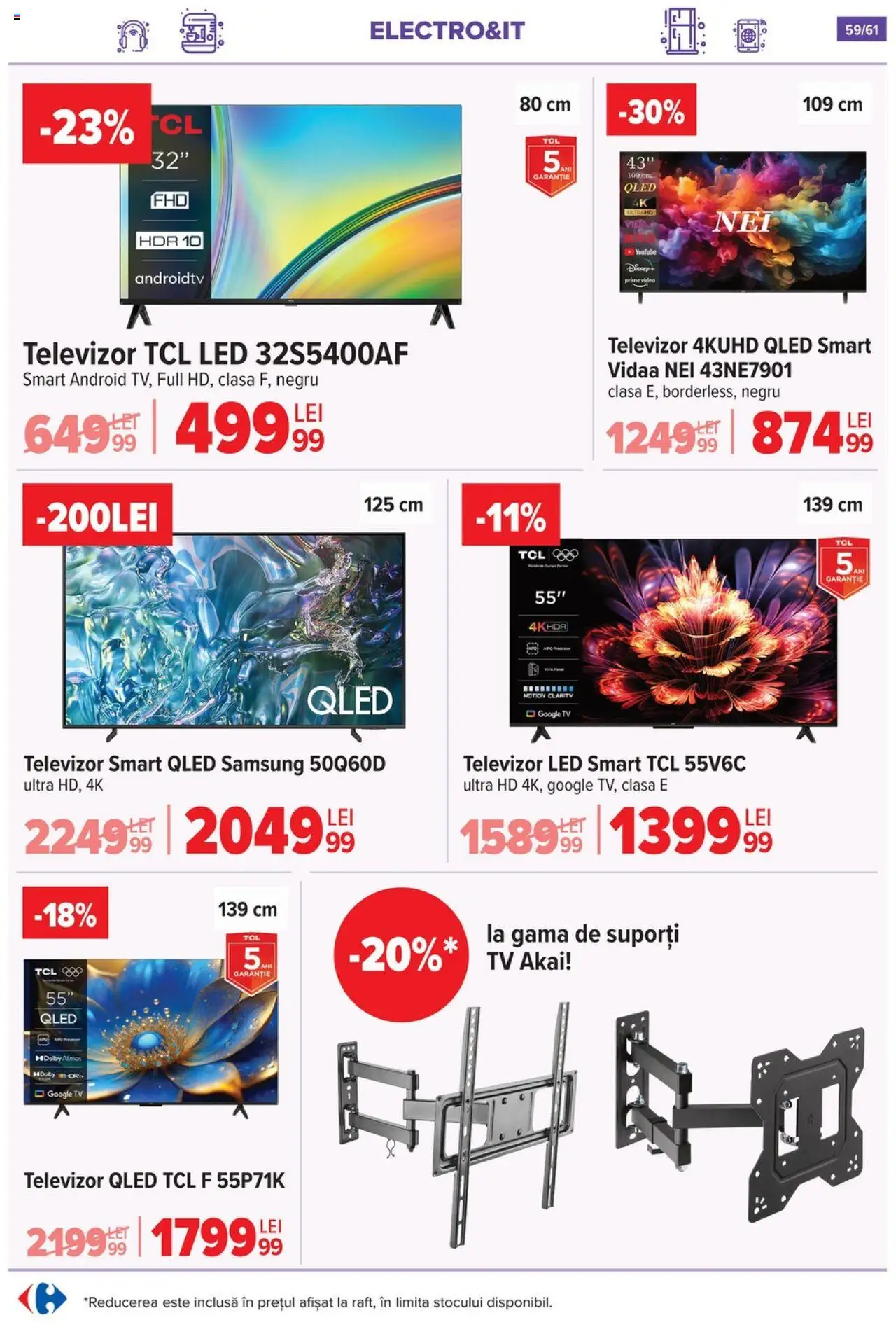 Catalog Carrefour 20 August - 1 Septembrie 2025 | Pagina 60 | Produse: Vestiyer, Televizor, Video, Babak