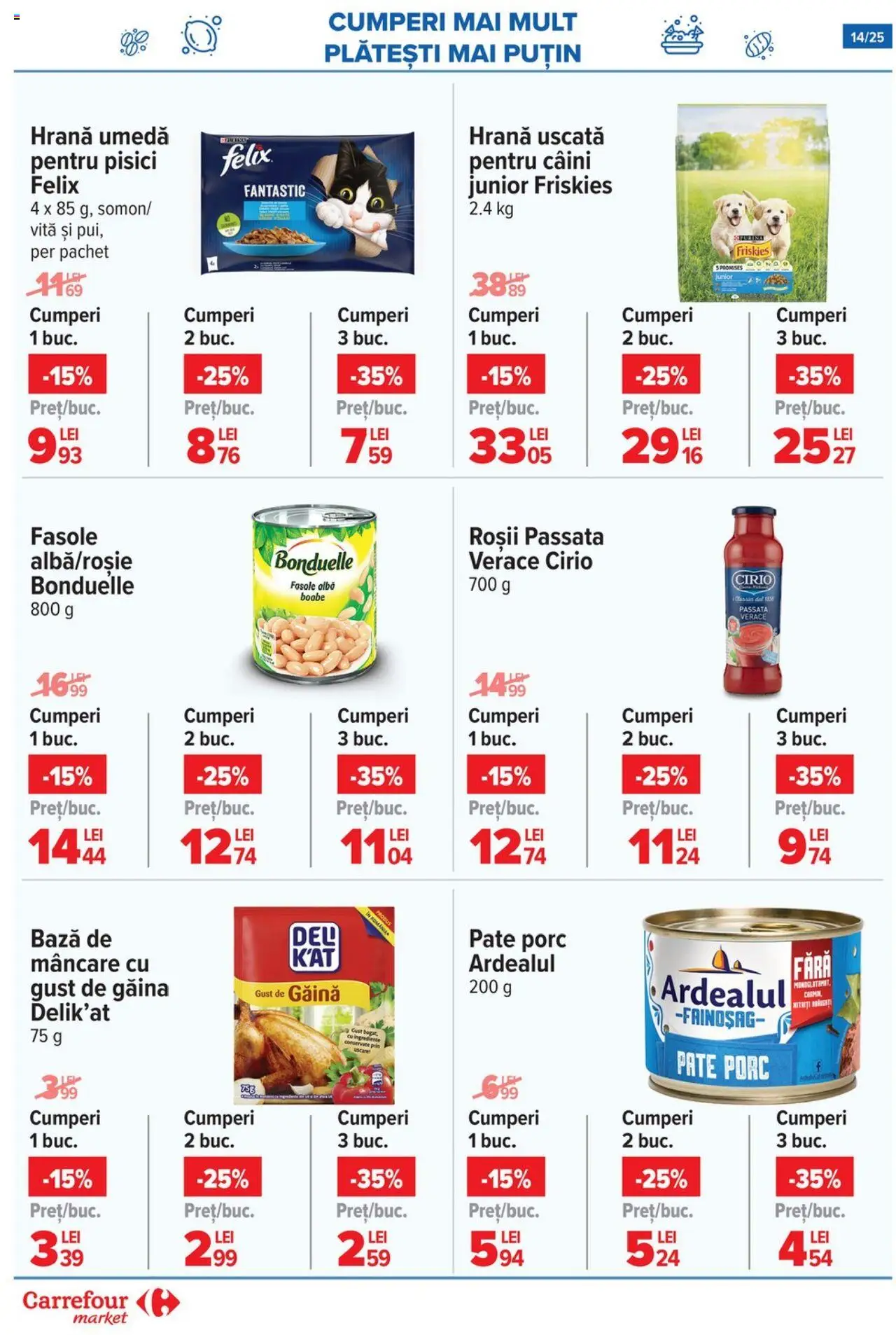Catalog Carrefour 20 August - 1 Septembrie 2025 | Pagina 14 | Produse: Pate, Roșii, Fasole albă