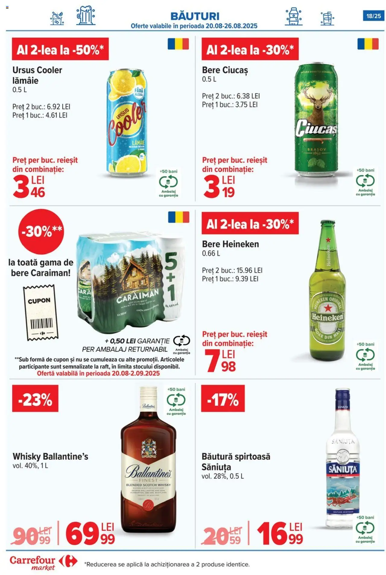 Catalog Carrefour 20 August - 1 Septembrie 2025 | Pagina 18 | Produse: Bere, Lămâie
