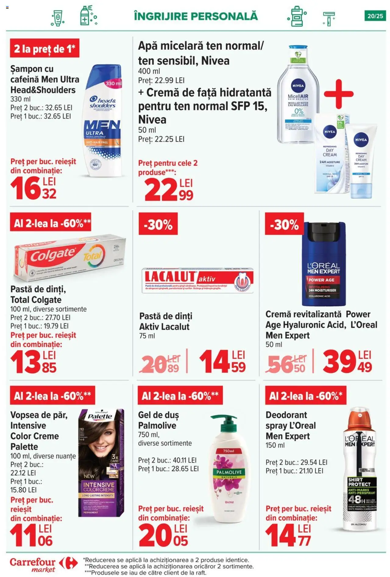 Catalog Carrefour 20 August - 1 Septembrie 2025 | Pagina 20 | Produse: Cremă, Gel de duș, Antiperspirant, Pastă de dinți
