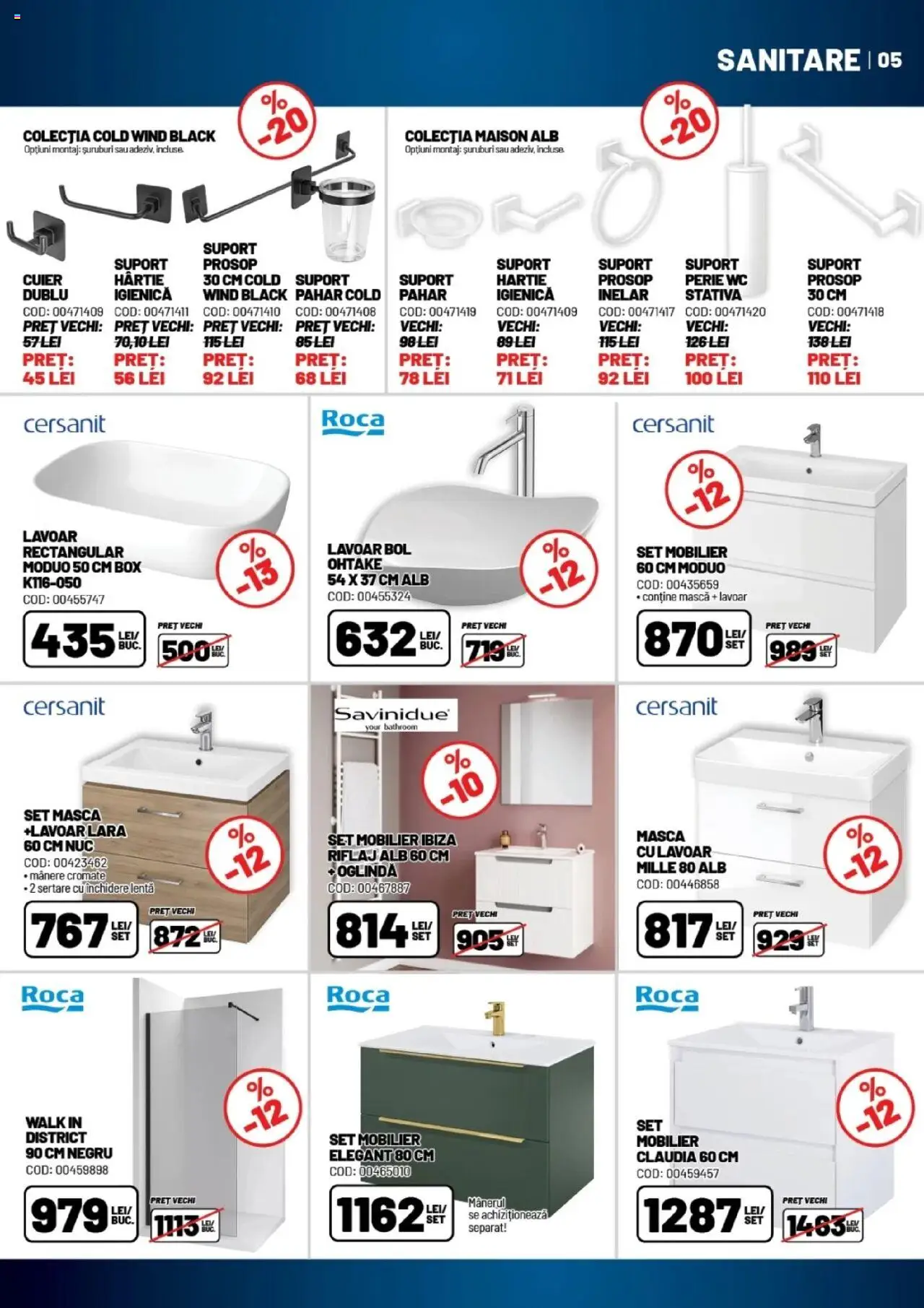 Catalog Ambient 20 August - 24 Septembrie 2025 | Pagina 5 | Produse: Bol, Lavoar, Oglindă, Perie