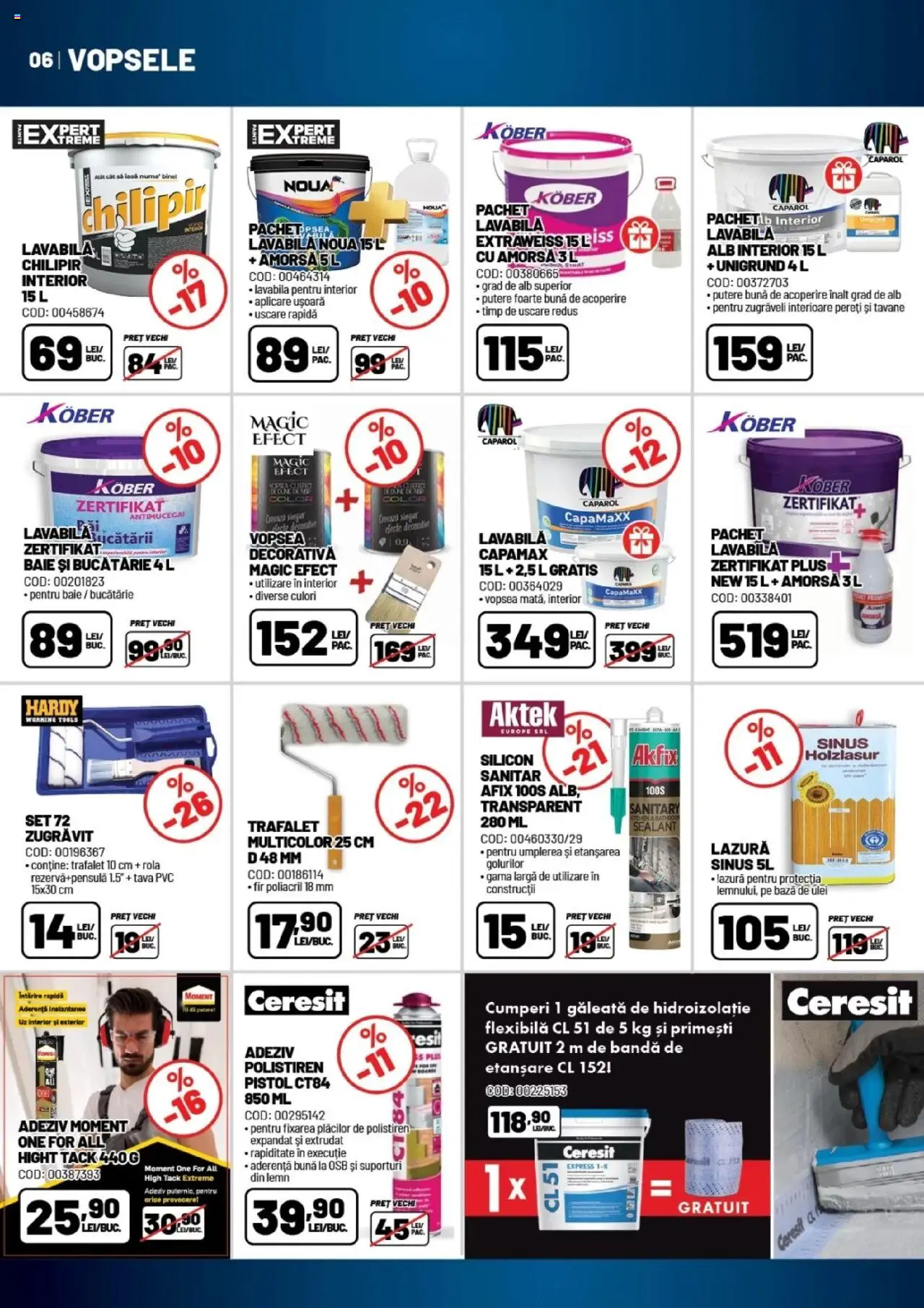 Catalog Ambient 20 August - 24 Septembrie 2025 | Pagina 6 | Produse: Bucătărie, Türk kahvesi öğütme değirmeni, Adeziv, Lazură