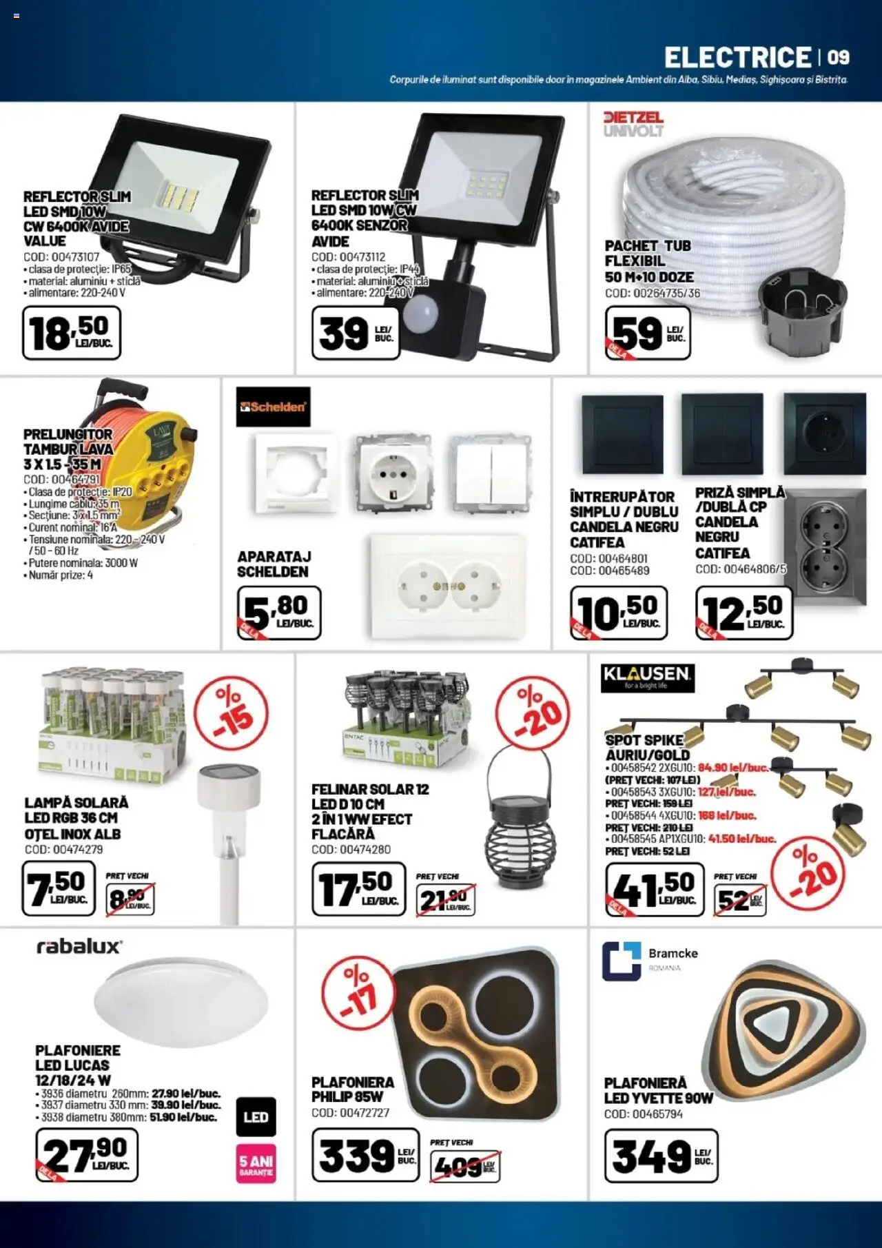 Catalog Ambient 20 August - 24 Septembrie 2025 | Pagina 9 | Produse: Prelungitor, Plafonieră, Babak, Felinar