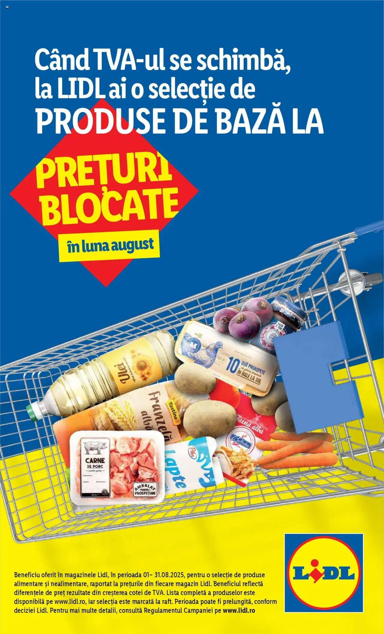 Catalog LIDL 25 - 30 August 2025 | Pagina 1 | Produse: Toplar, Ulei, Făină, Bant
