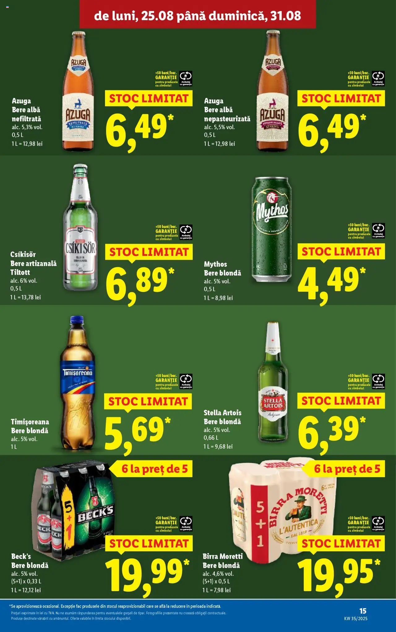 Catalog LIDL 25 - 30 August 2025 | Pagina 15 | Produse: Bere