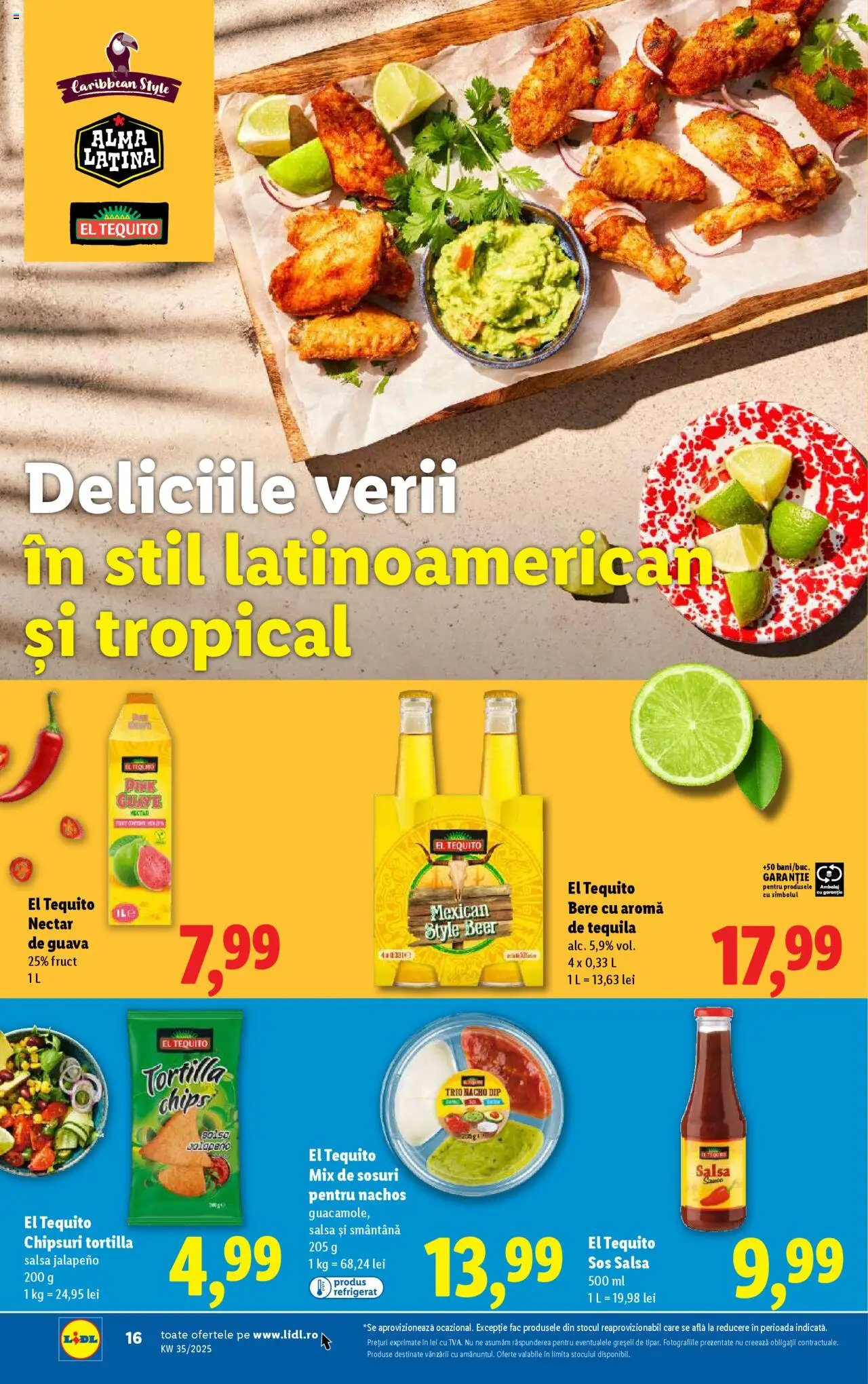 Catalog LIDL 25 - 30 August 2025 | Pagina 16 | Produse: Delgeç, Bere, Smântână, Sos