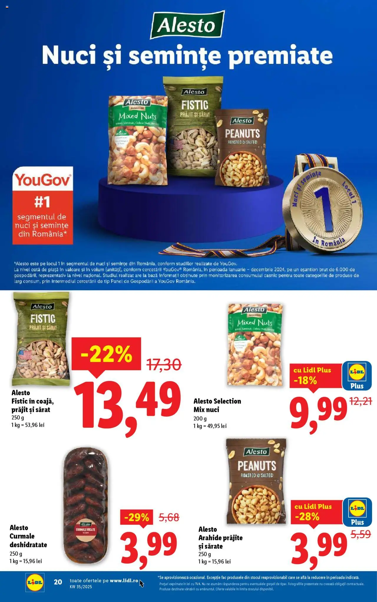Catalog LIDL 25 - 30 August 2025 | Pagina 20 | Produse: Arahide, Semințe, Fistic, Nuci