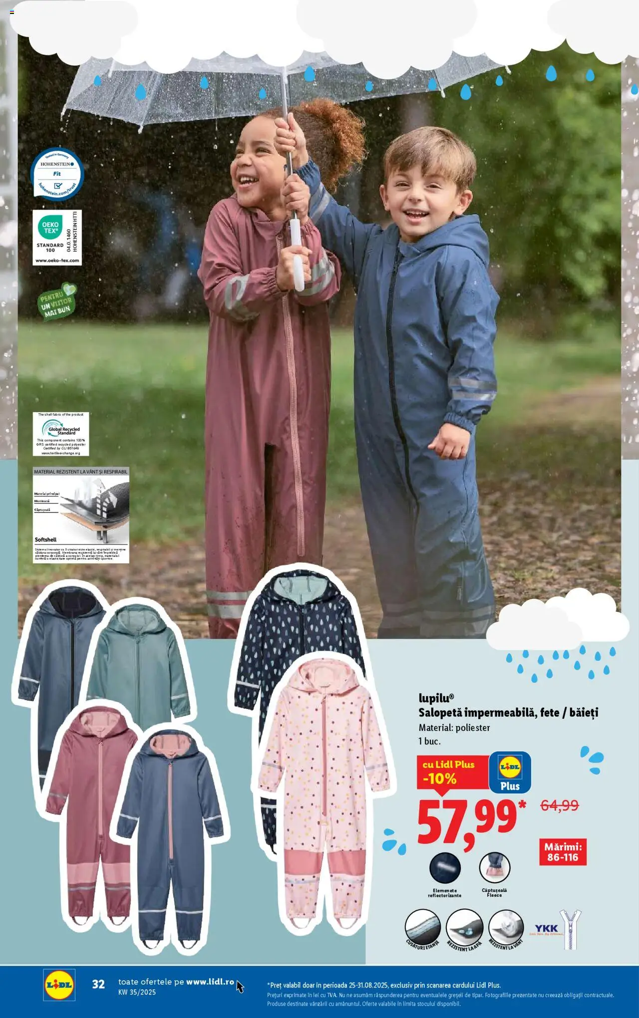 Catalog LIDL 25 - 30 August 2025 | Pagina 32 | Produse: Salopetă