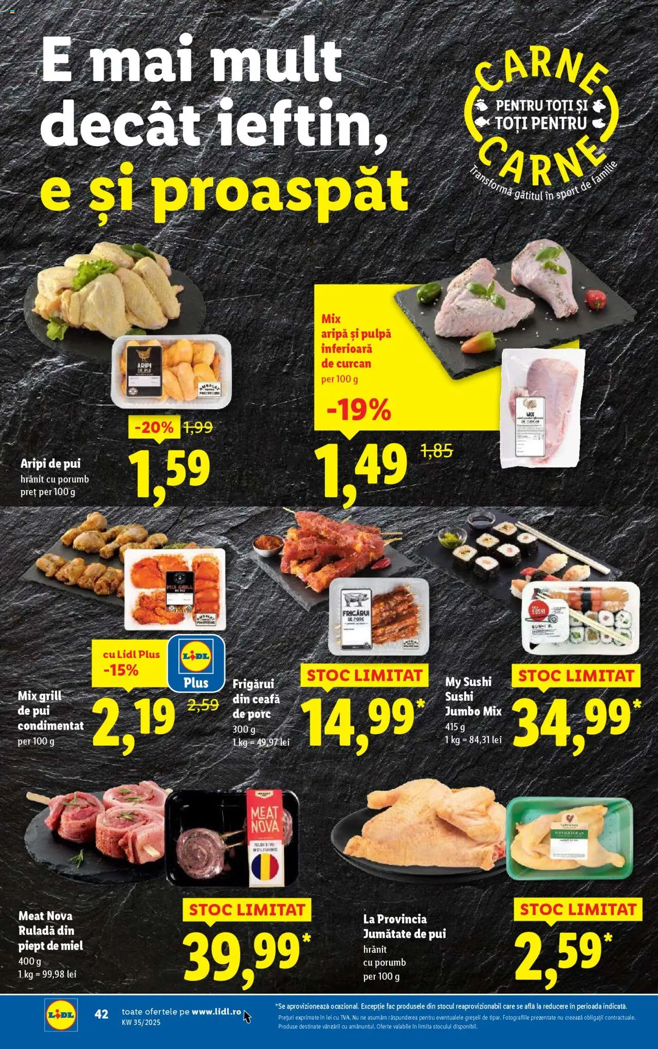 Catalog LIDL 25 - 30 August 2025 | Pagina 56 | Produse: Keçeli kalem, Hacıyatmaz Kedi Oyuncağı, Sushi, Porumb