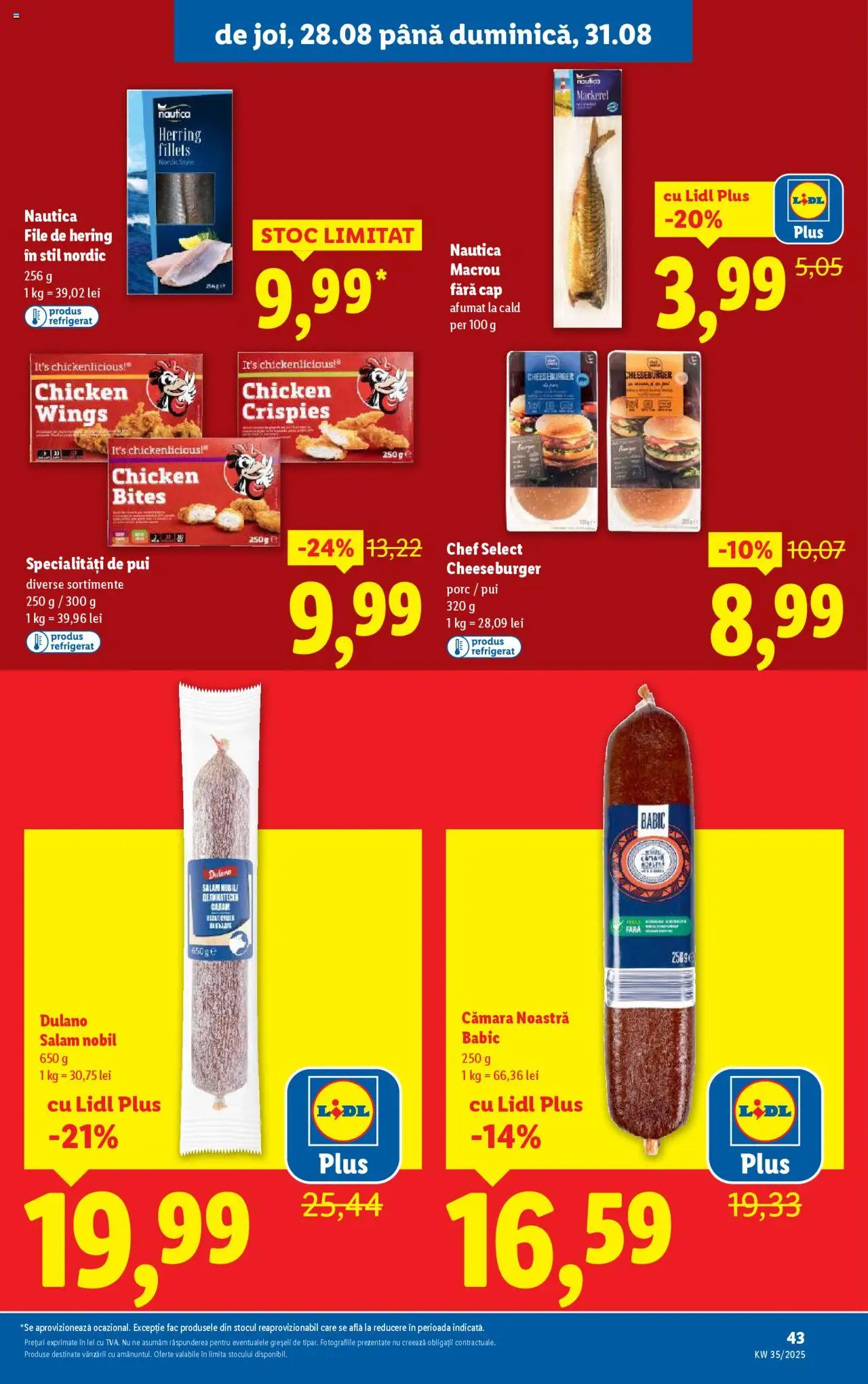 Catalog LIDL 25 - 30 August 2025 | Pagina 57 | Produse: Hacıyatmaz Kedi Oyuncağı, Salam