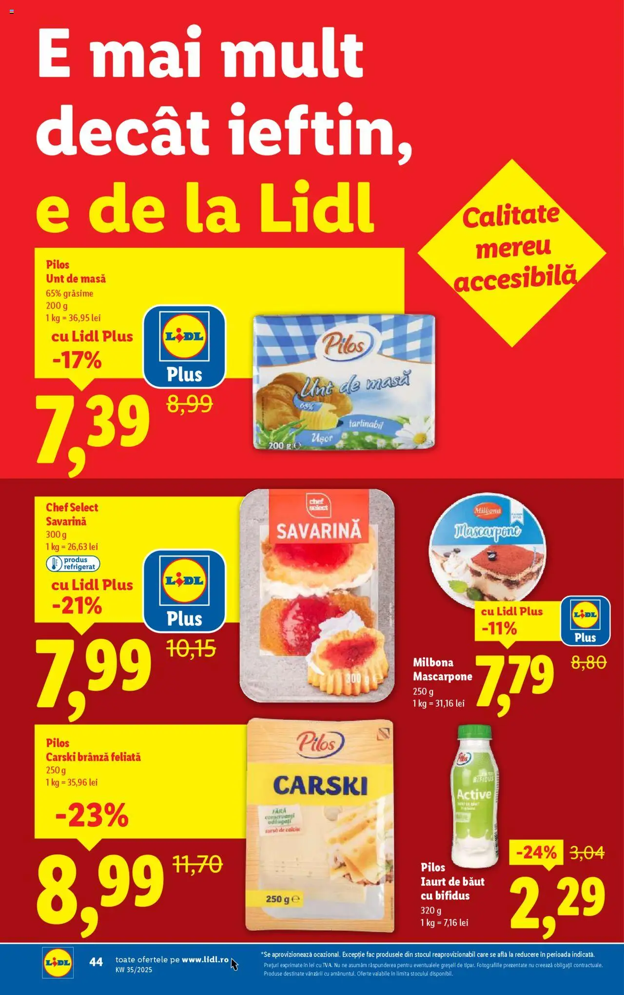 Catalog LIDL 25 - 30 August 2025 | Pagina 58 | Produse: Masă, Brânză, Iaurt, Mascarpone