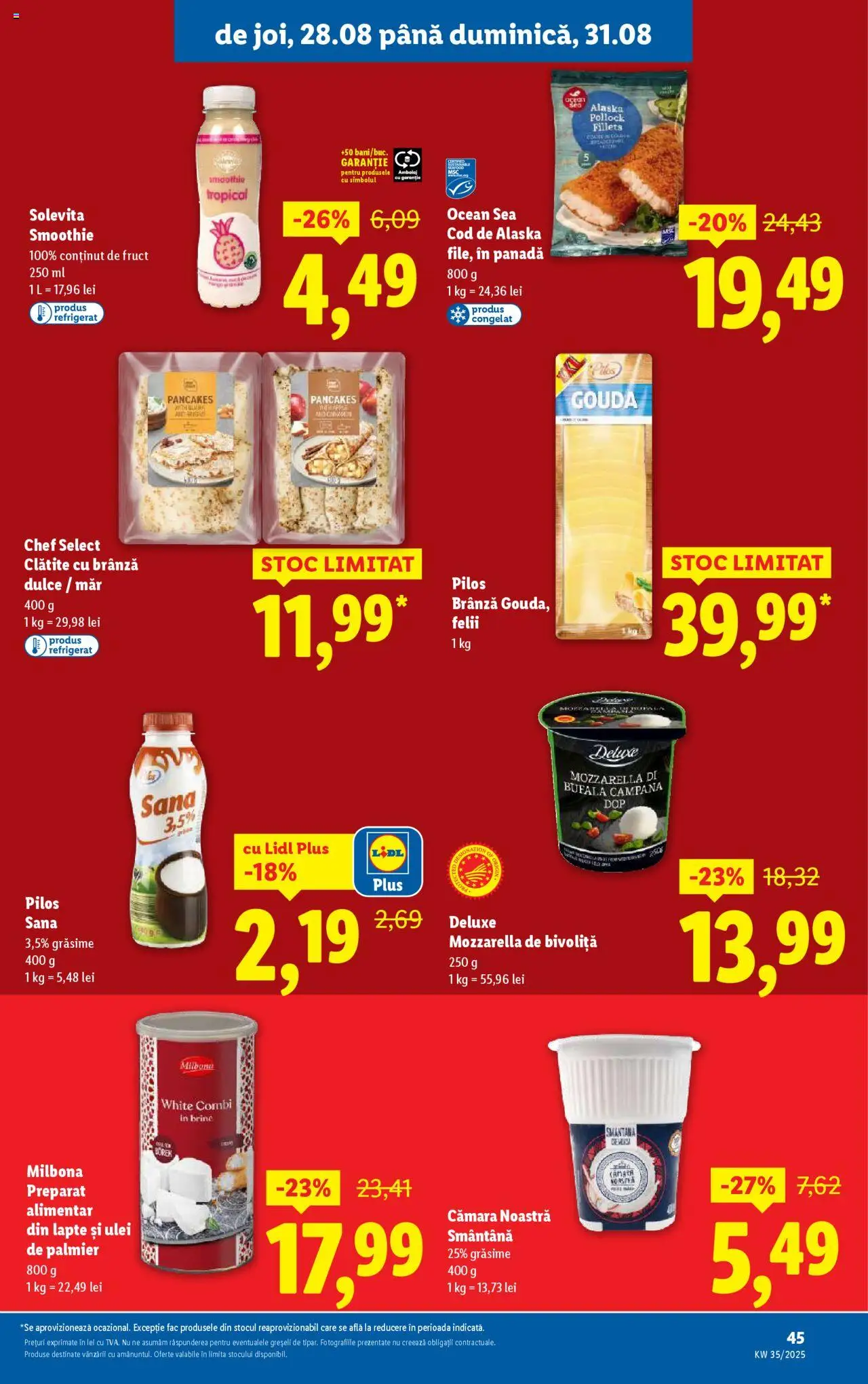 Catalog LIDL 25 - 30 August 2025 | Pagina 59 | Produse: Toplar, Ulei, Smoothie, Gouda