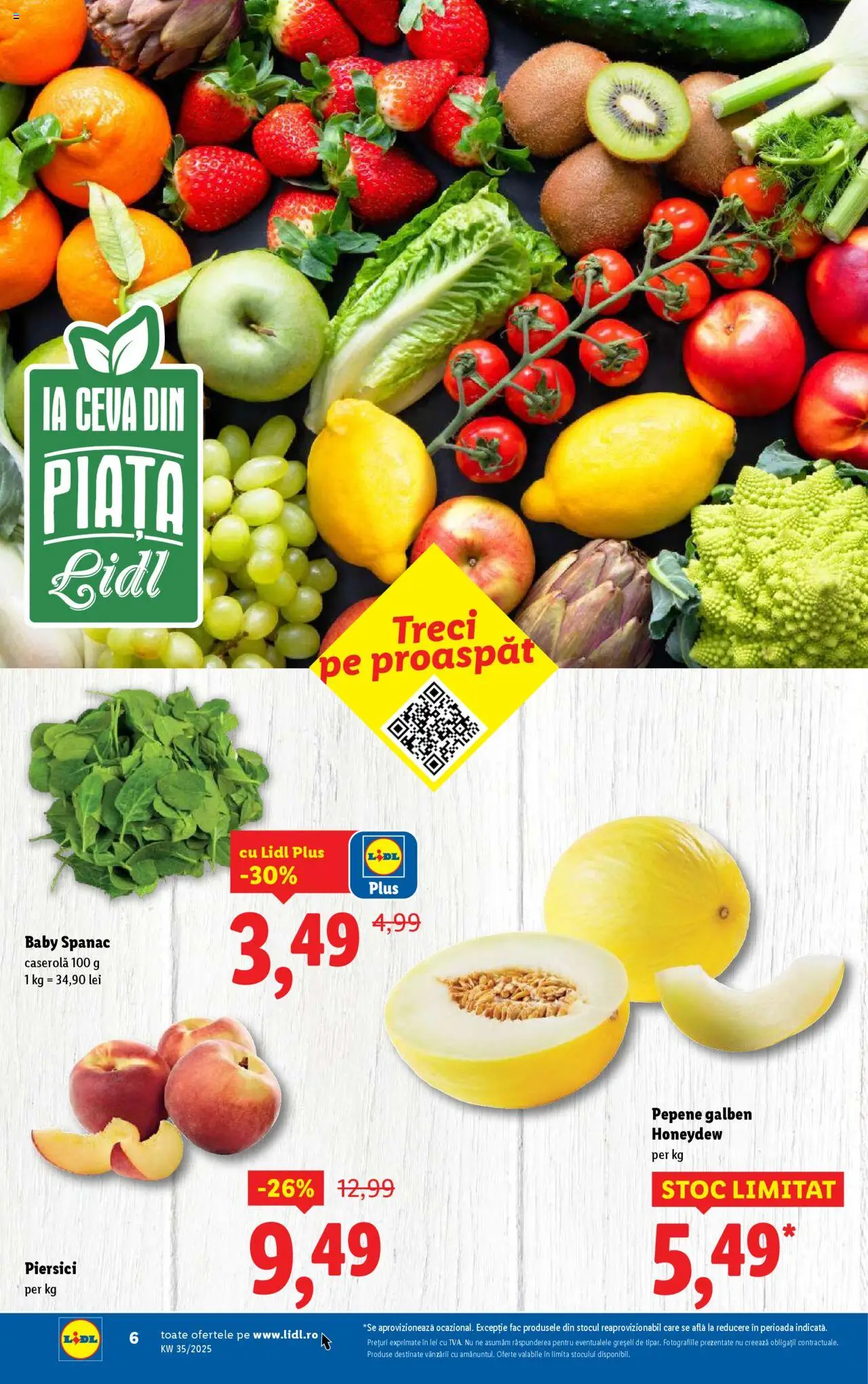 Catalog LIDL 25 - 30 August 2025 | Pagina 6 | Produse: Pepene Galben