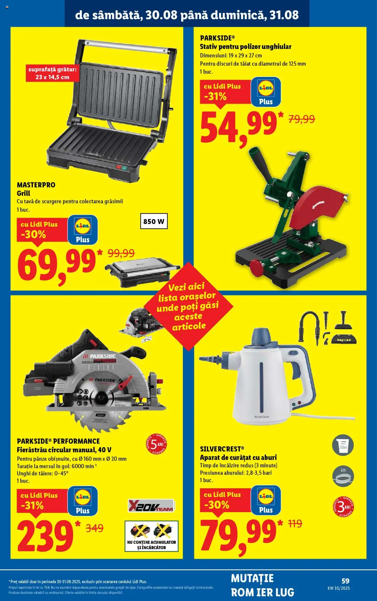 Catalog LIDL 25 - 30 August 2025 | Pagina 73 | Produse: Încărcător, Polizor, Grătar, Rom