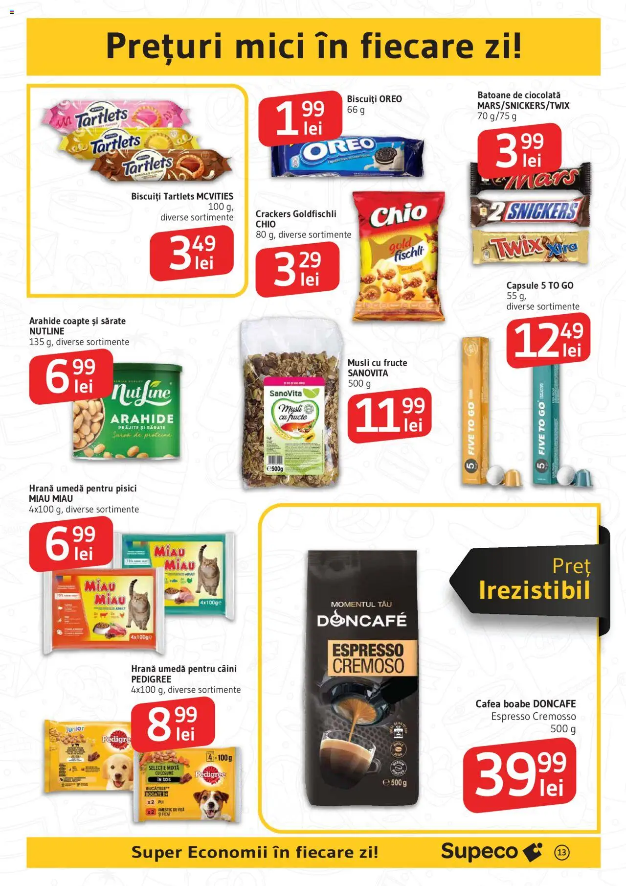 Catalog Supeco 21 August - 2 Septembrie 2025 | Pagina 13 | Produse: Mici, Cafea, Ciocolată, Fructe