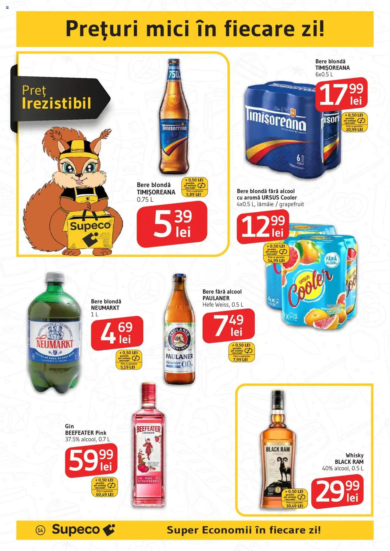 Catalog Supeco 21 August - 2 Septembrie 2025 | Pagina 14 | Produse: Mici, Bere, Lămâie